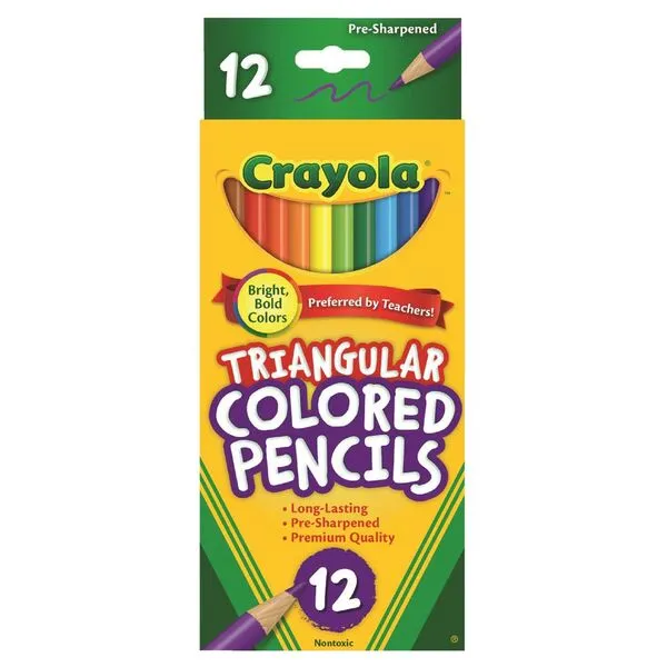 Crayola Triangular Coloured Pencils 12 Pack