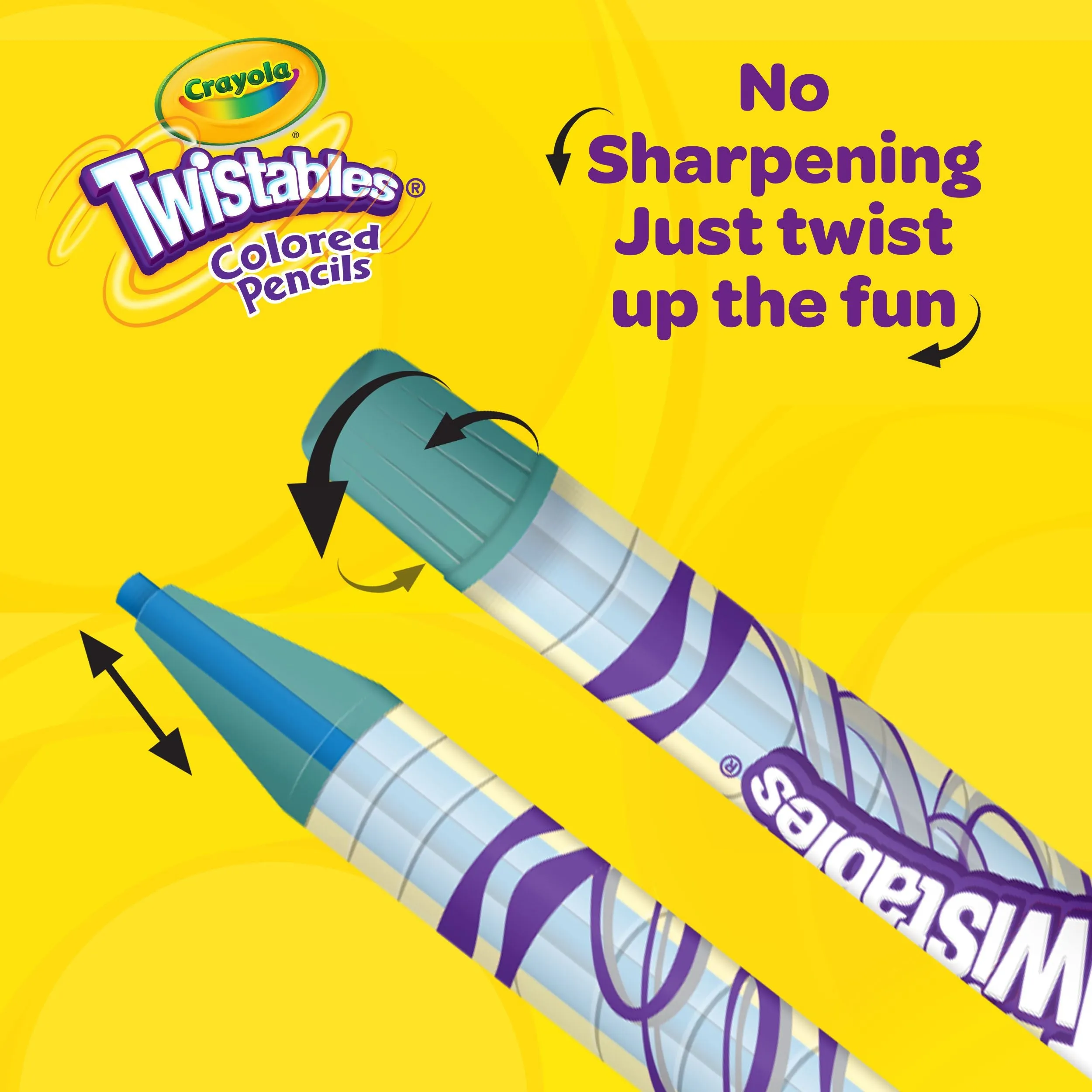 Crayola Twistables Coloured Pencils 12 Pack