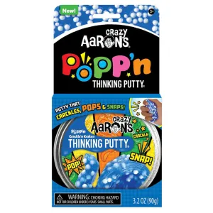 Crazy Aaron's Popp'N Putty Crackle'n Kraken with 4" Tin