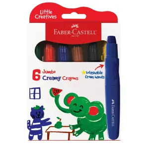 Creativity For Kids 224010 Little Creatives 6Ct Jumbo Creamy Crayons Wise - Kids Toys