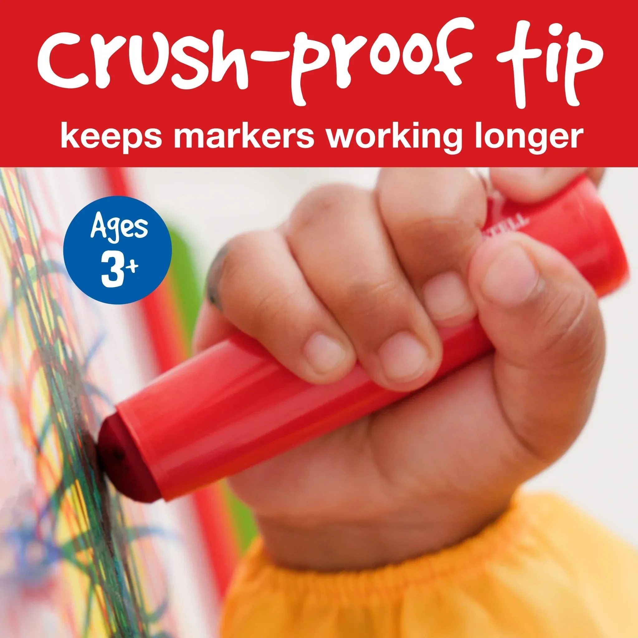 Creativity For Kids 354503 Little Creatives 6Ct Jumbo Ultra Washable Markers Wise - Kids Toys