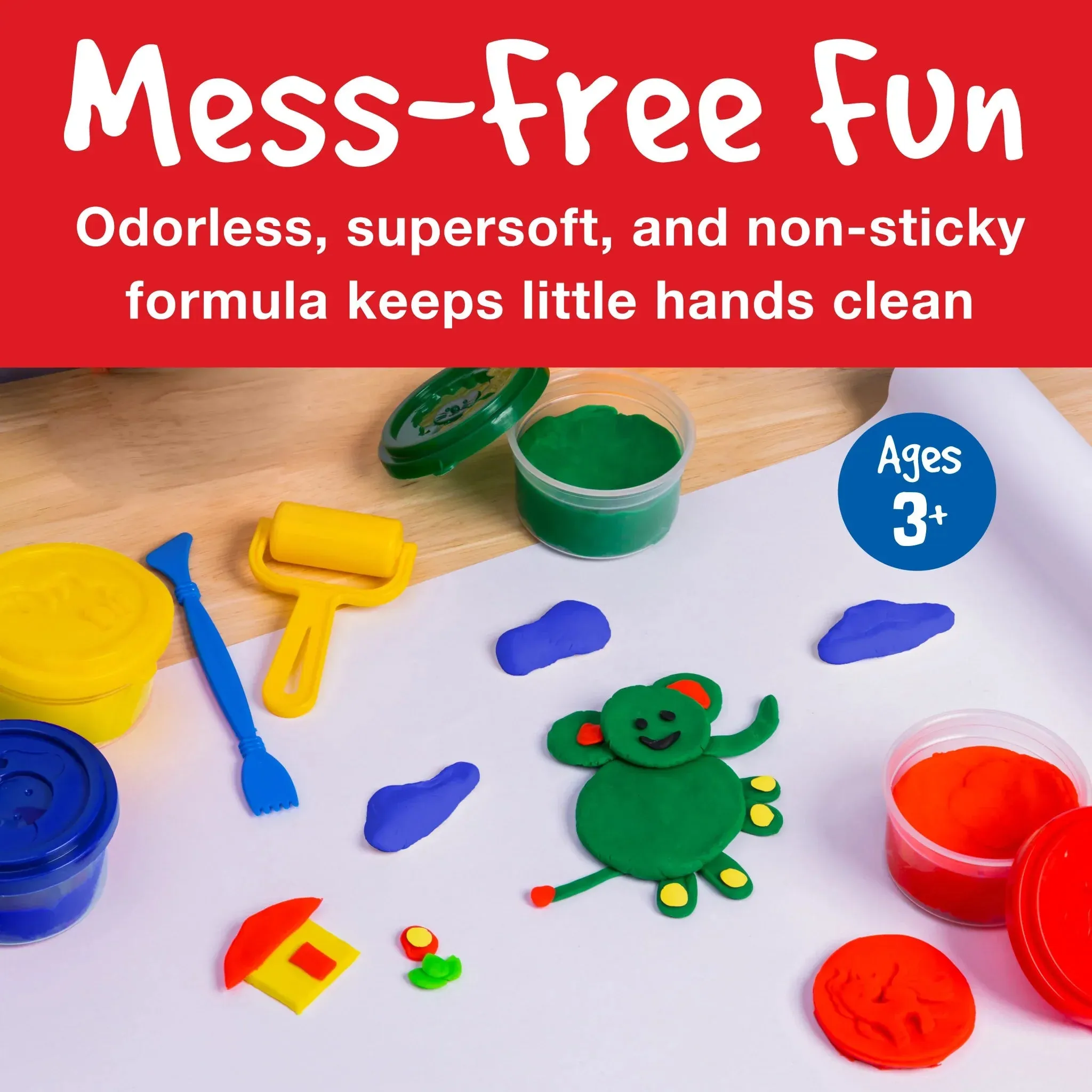 Creativity For Kids 370814 Little Creatives 4Ct Modelling Dough 50 Gm Wise - Kids Toys
