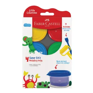Creativity For Kids 370814 Little Creatives 4Ct Modelling Dough 50 Gm Wise - Kids Toys