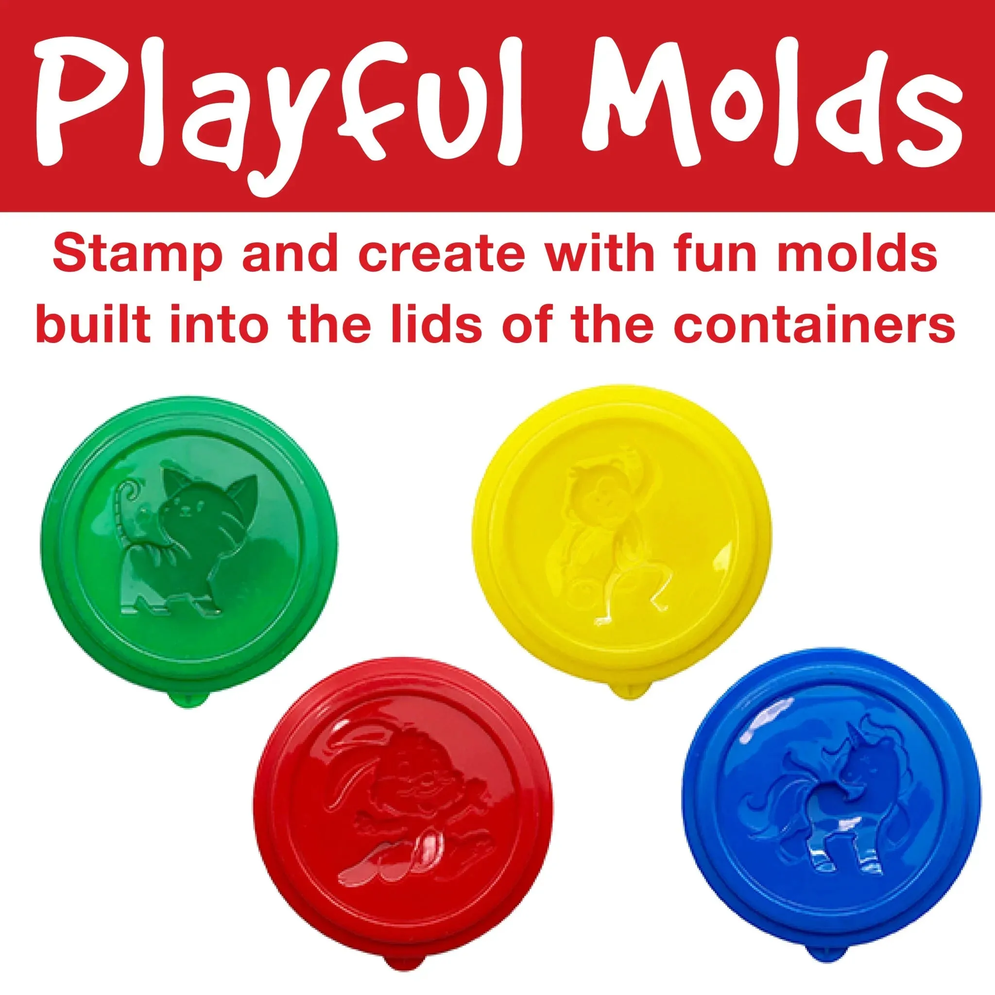 Creativity For Kids 370814 Little Creatives 4Ct Modelling Dough 50 Gm Wise - Kids Toys