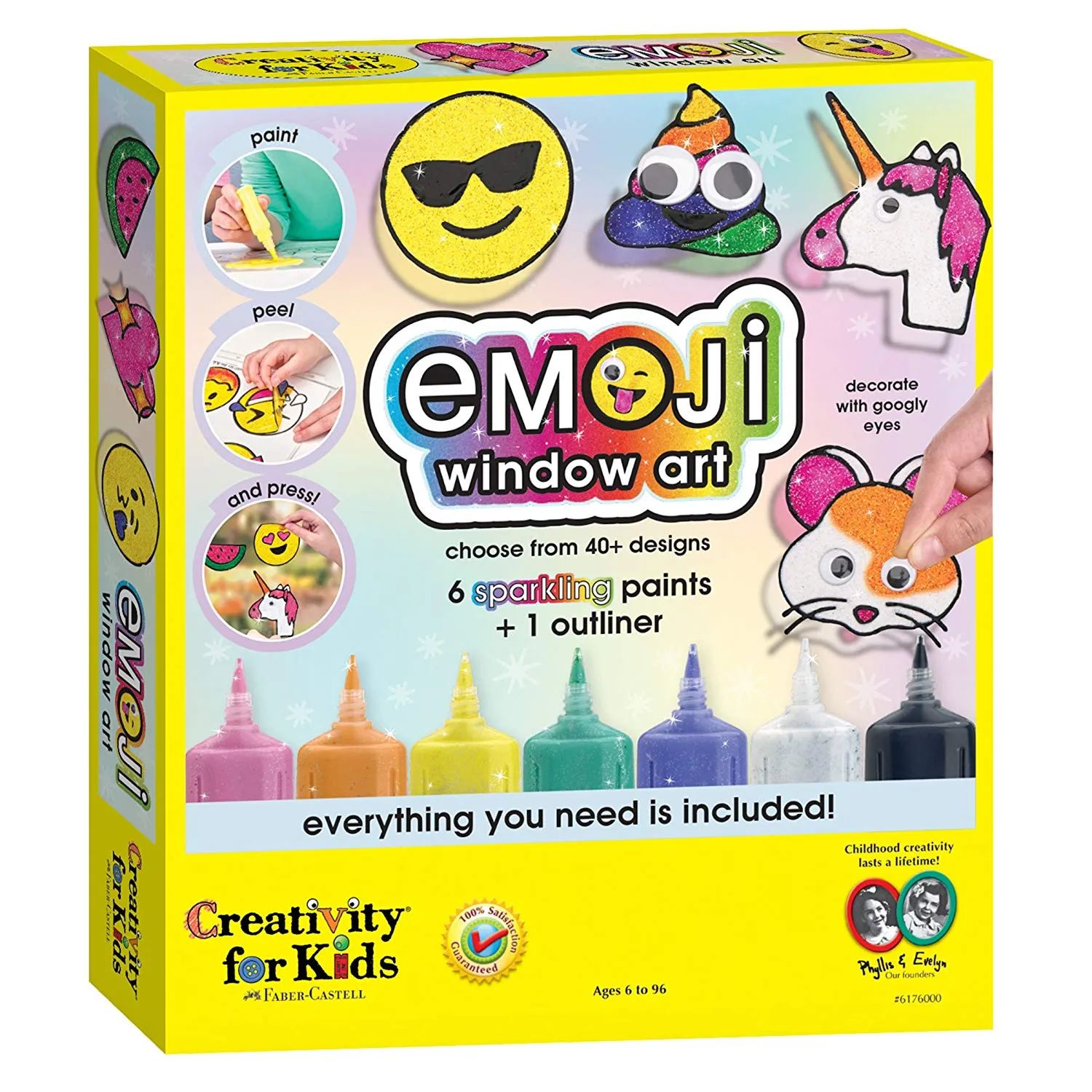 Creativity for Kids 6176 Emoji Window Art Wise - Kids Toys