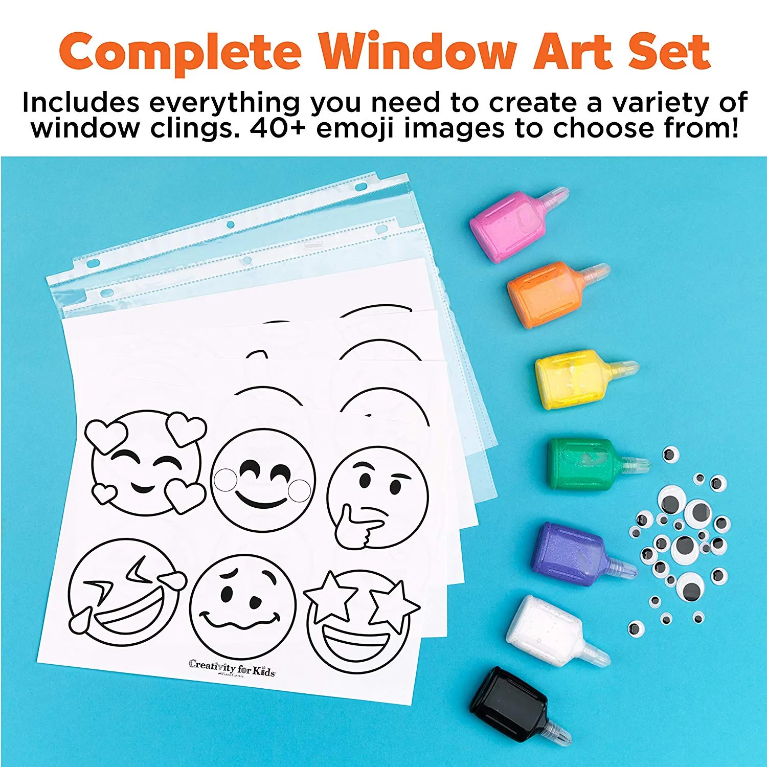 Creativity for Kids 6176 Emoji Window Art Wise - Kids Toys
