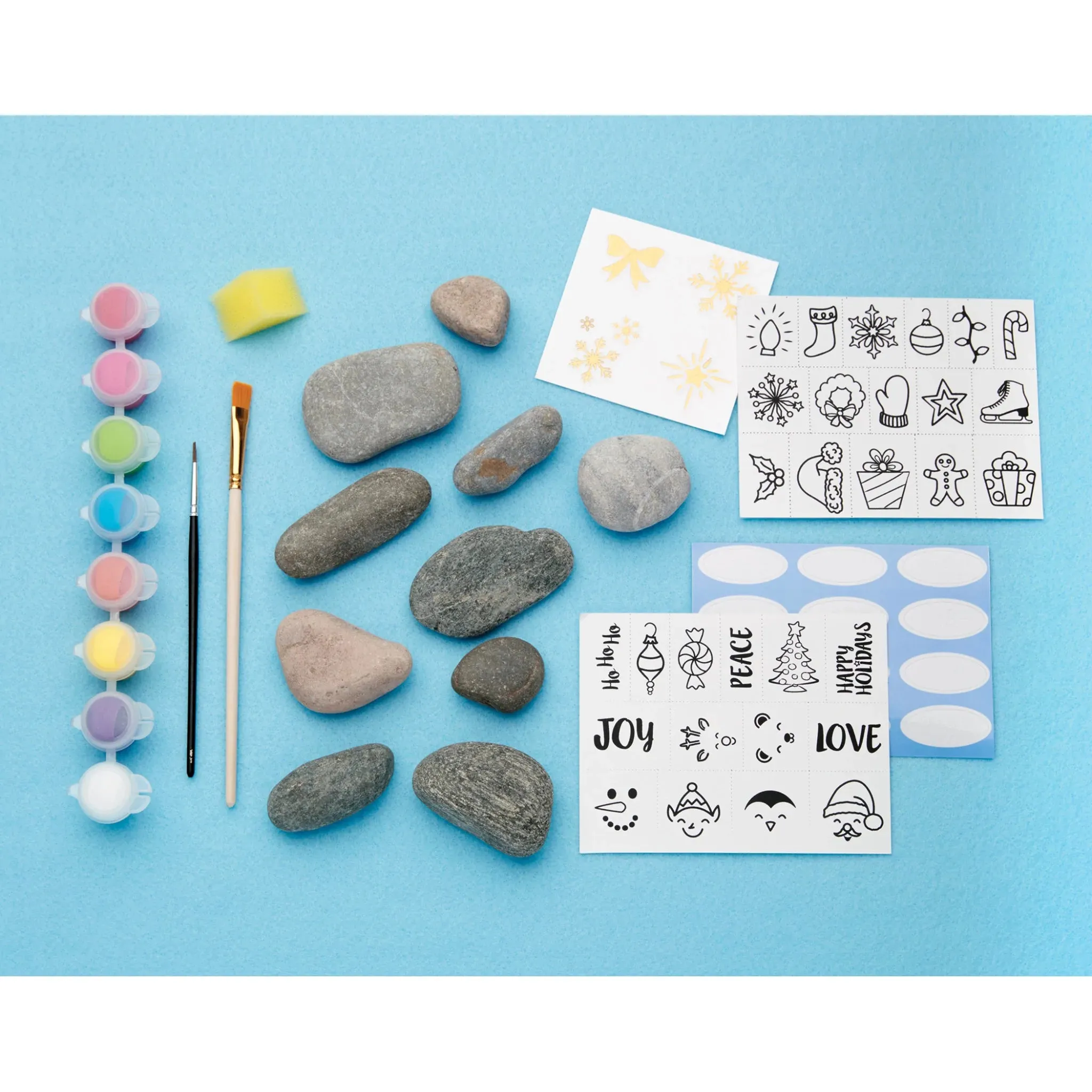 Creativity for Kids 6193 Holiday Hide and Seek Rock Painting Kit Wise - Kids Toys