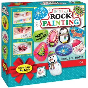 Creativity for Kids 6193 Holiday Hide and Seek Rock Painting Kit Wise - Kids Toys