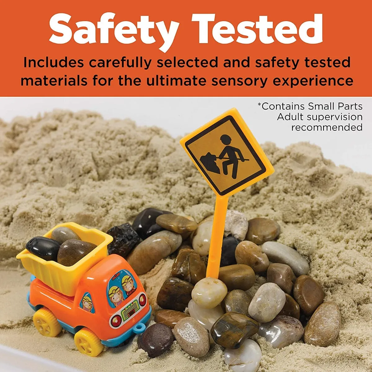 Creativity for Kids 6279 Sensory Bin Contruction Zone Wise - Kids Toys
