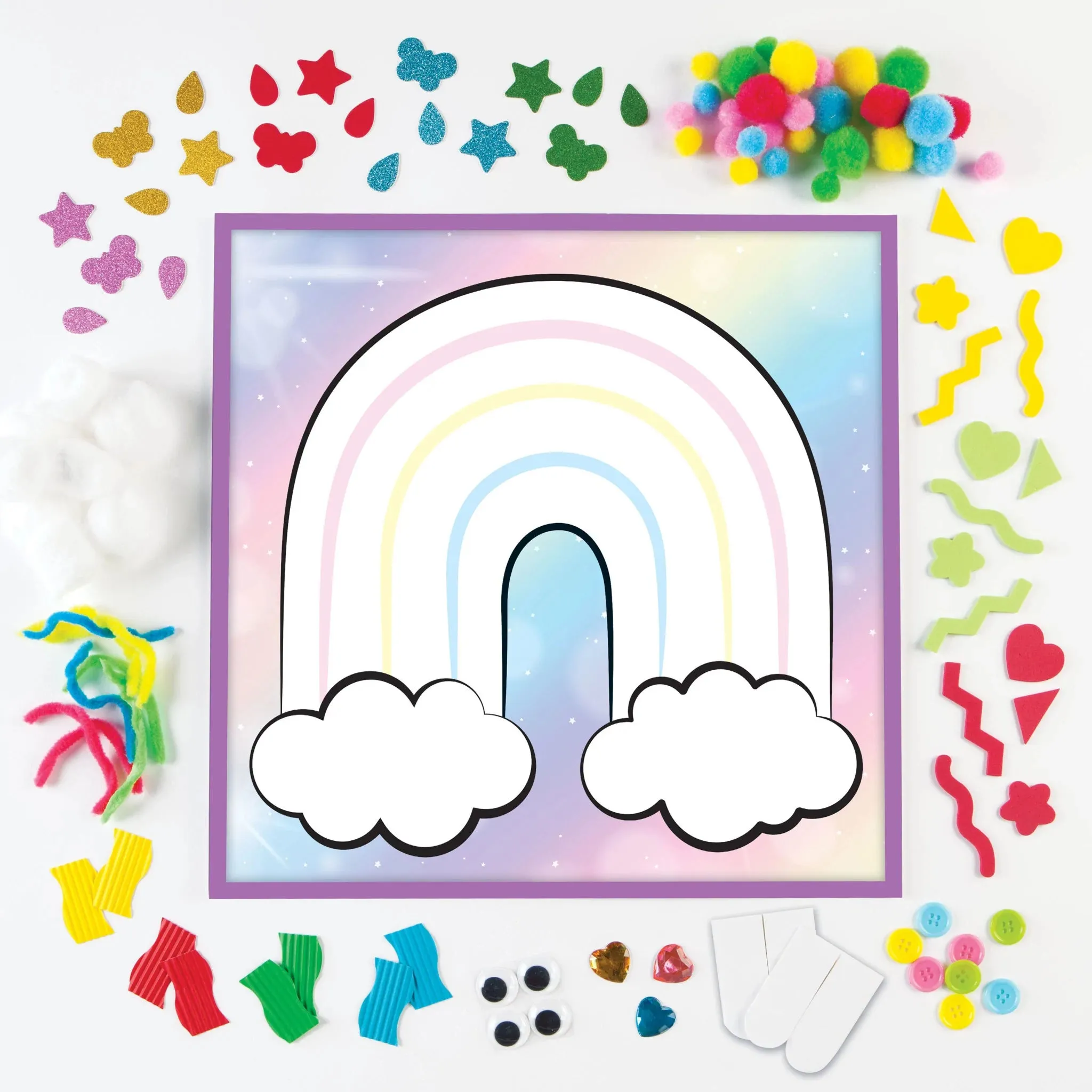Creativity for Kids 6353 Sensory Sticky Wall Art - Rainbow Wise - Kids Toys
