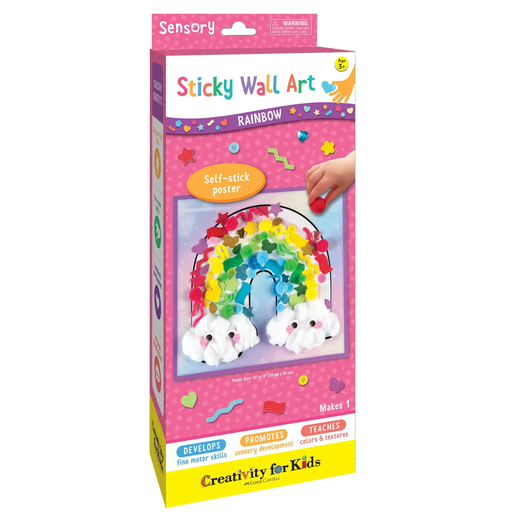 Creativity for Kids 6353 Sensory Sticky Wall Art - Rainbow Wise - Kids Toys