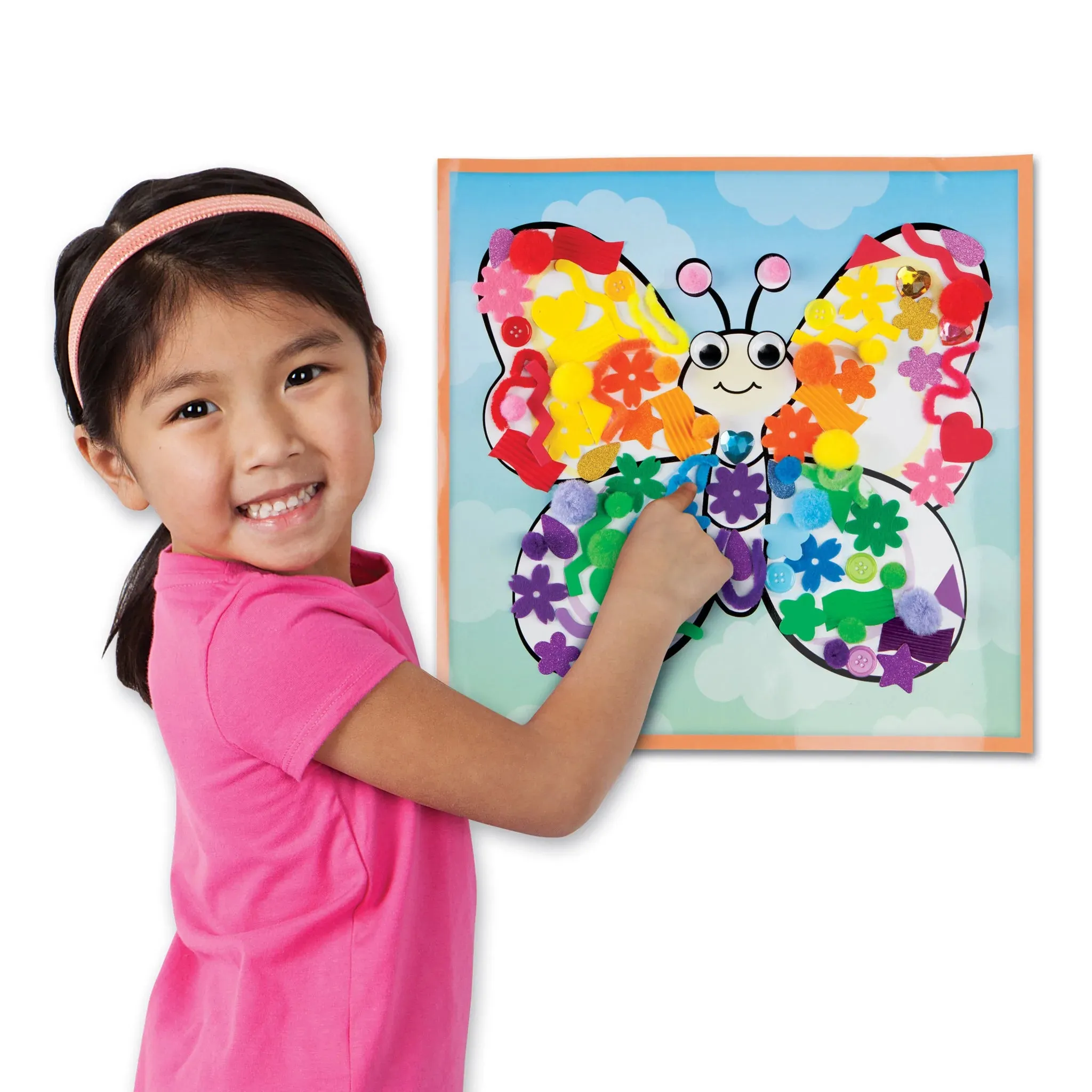 Creativity for Kids 6356 Sensory Sticky Wall Art - Butterfly Wise - Kids Toys
