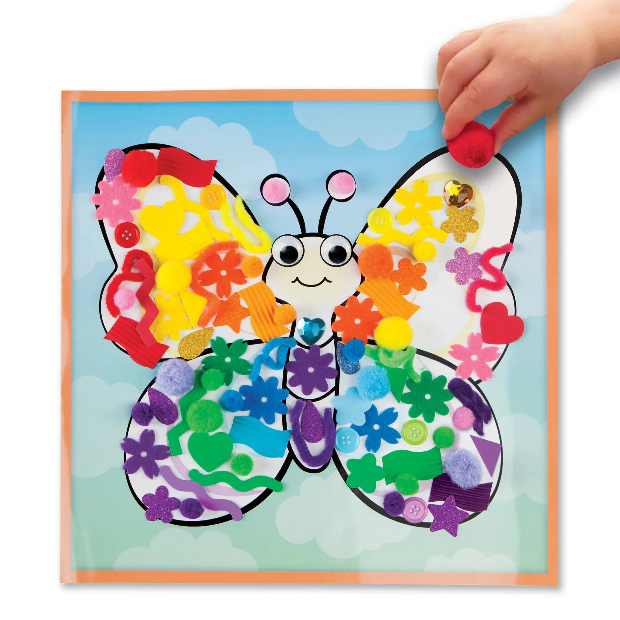 Creativity for Kids 6356 Sensory Sticky Wall Art - Butterfly Wise - Kids Toys