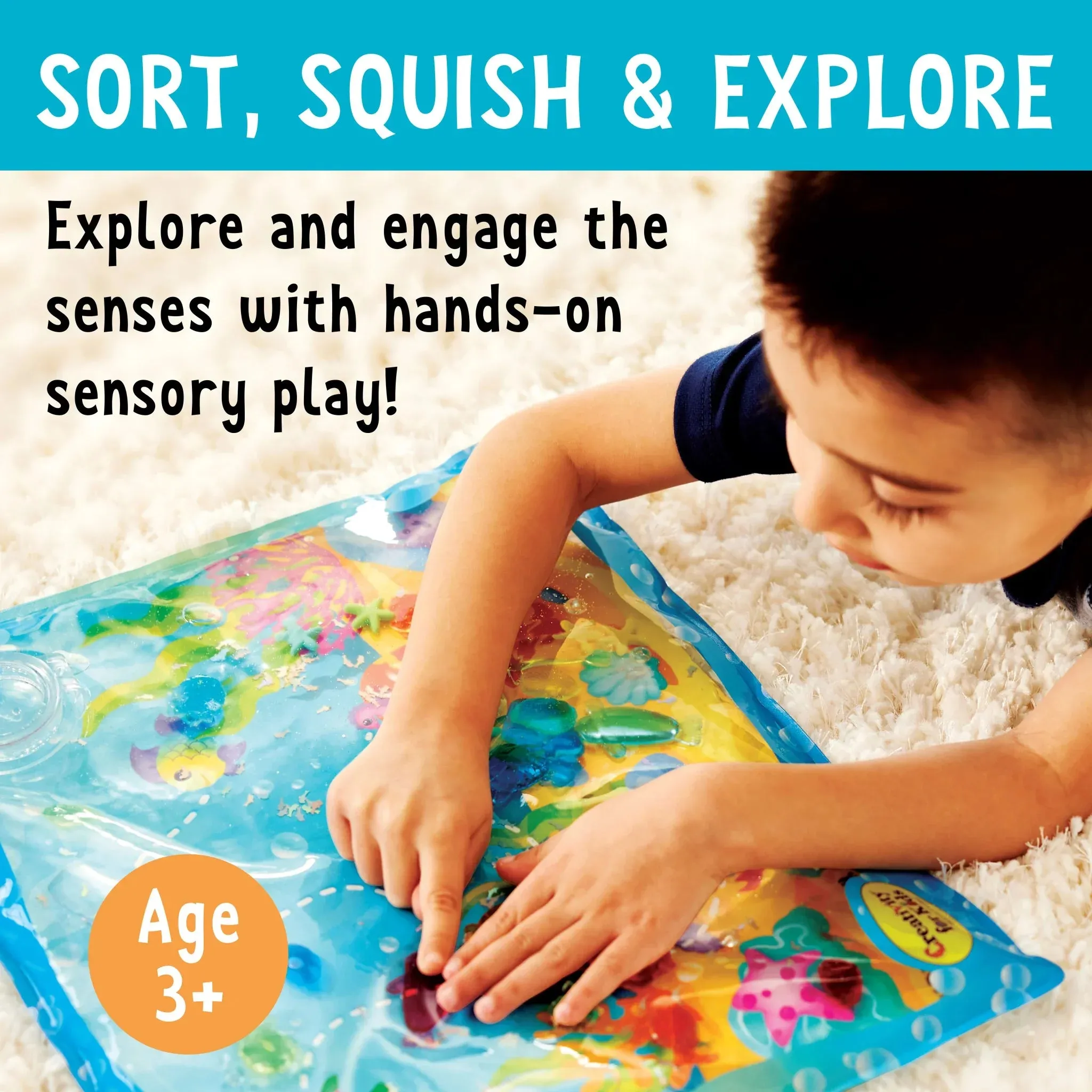 Creativity For Kids 6403 Sensory Squish Bag - Ocean Adventure Wise - Kids Toys