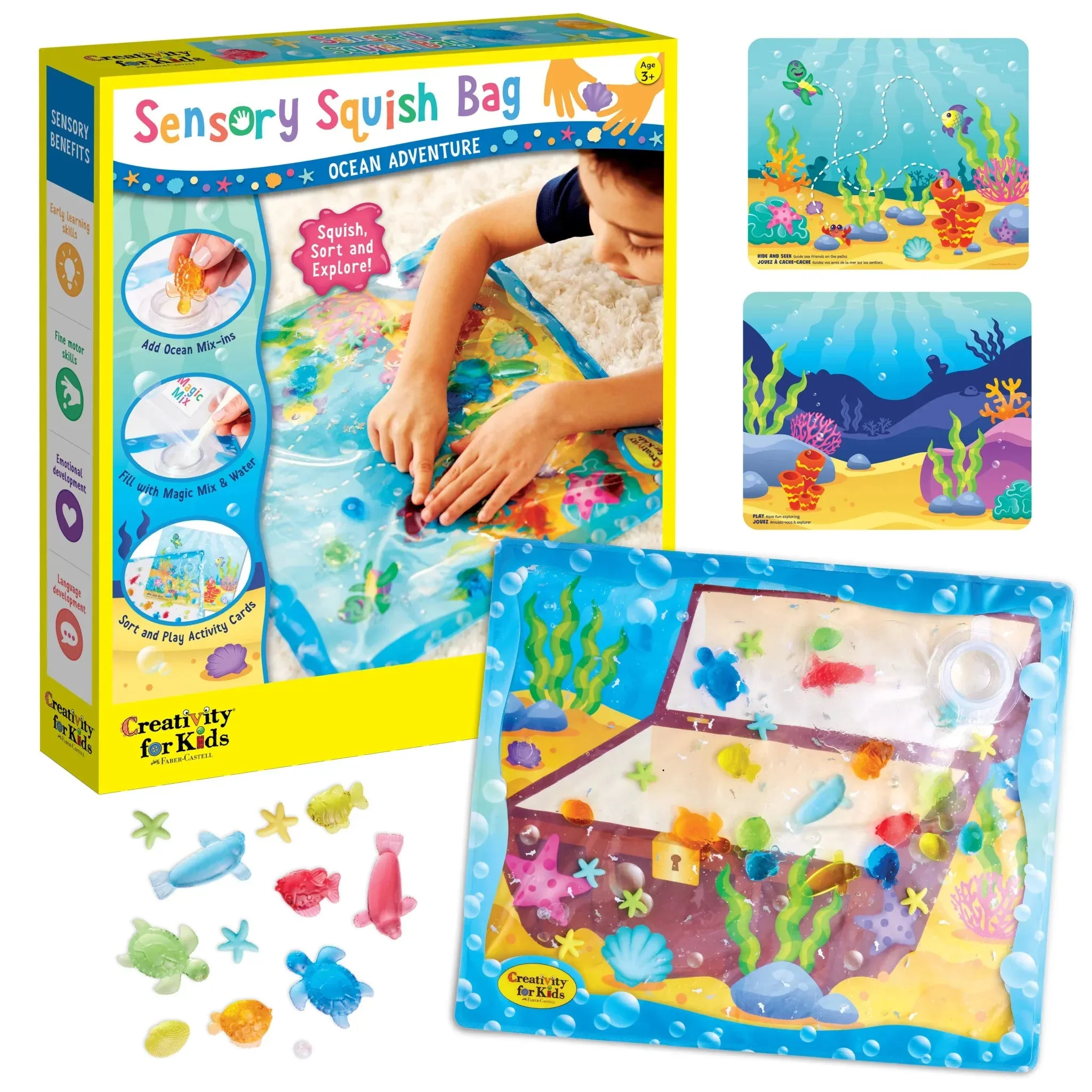 Creativity For Kids 6403 Sensory Squish Bag - Ocean Adventure Wise - Kids Toys