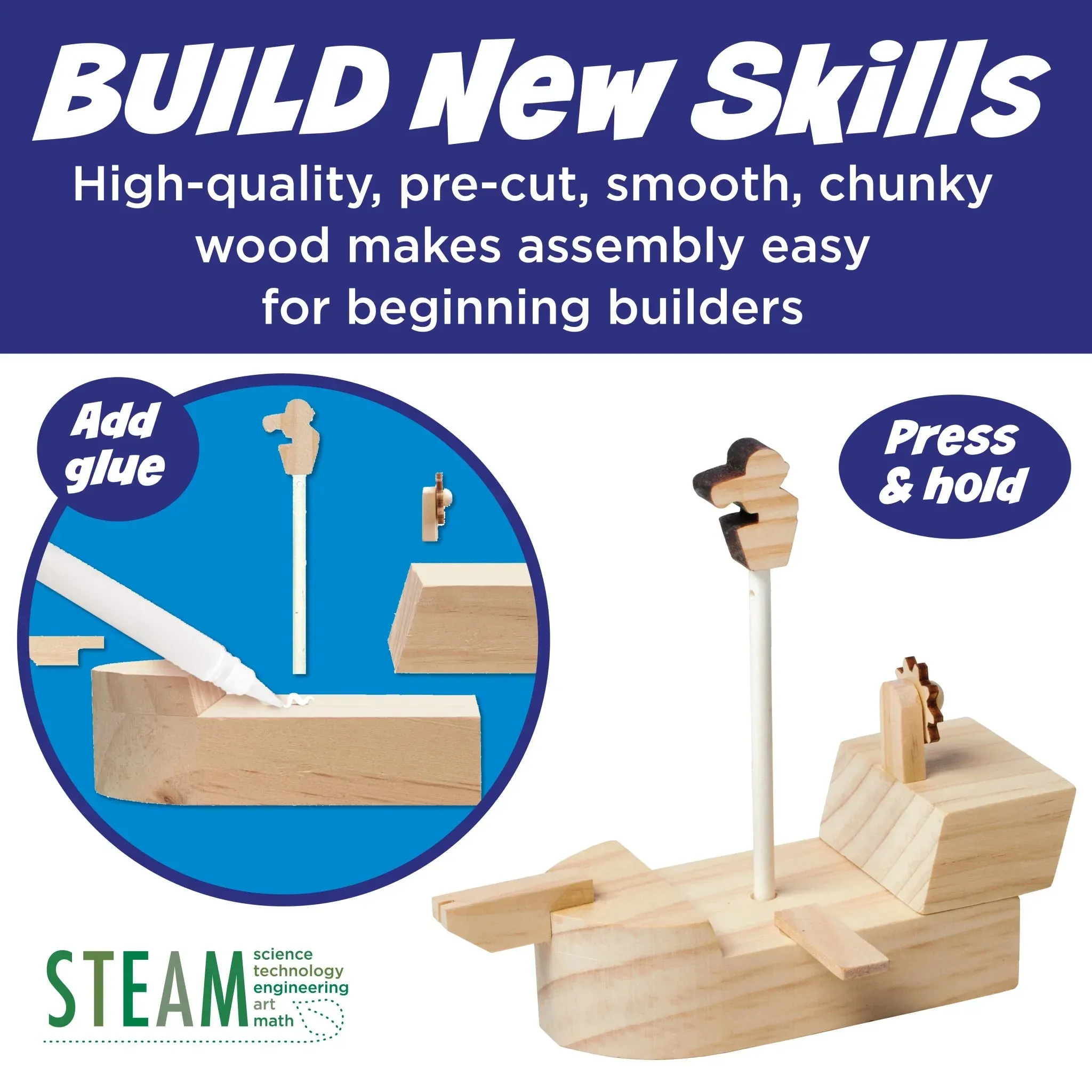 Creativity For Kids 6459 Buildeez Pirate Ship The Sea Skull Wise - Kids Toys