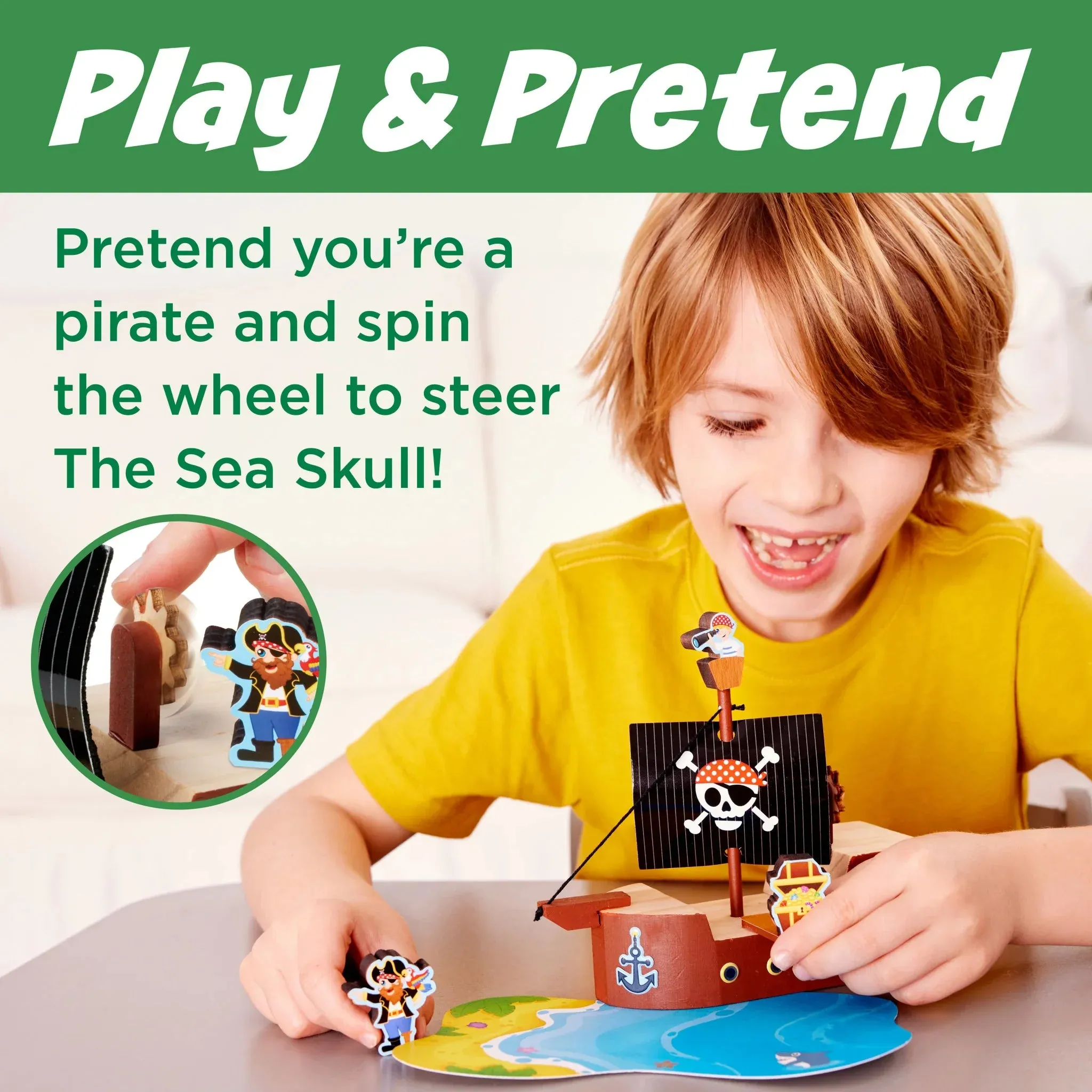 Creativity For Kids 6459 Buildeez Pirate Ship The Sea Skull Wise - Kids Toys