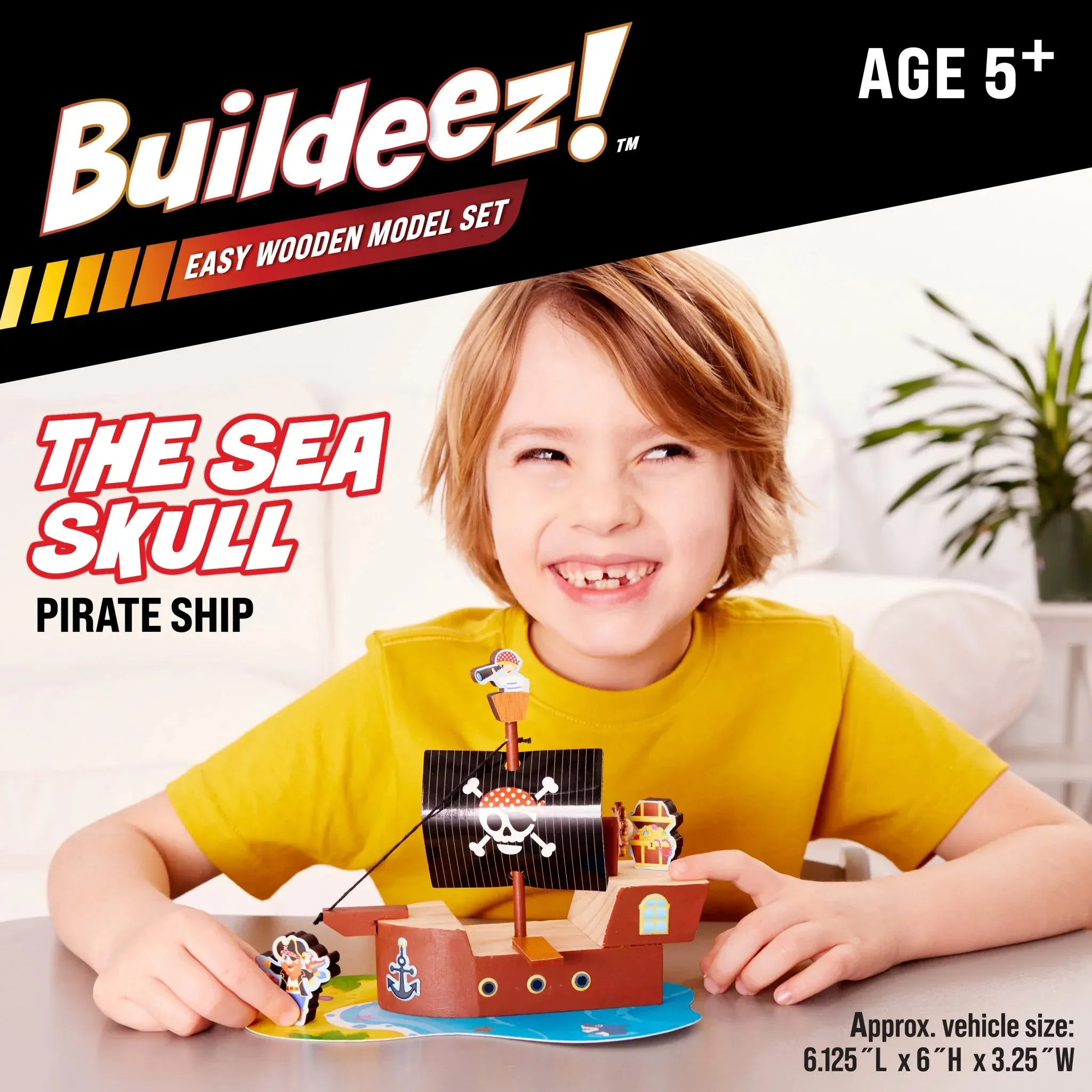 Creativity For Kids 6459 Buildeez Pirate Ship The Sea Skull Wise - Kids Toys
