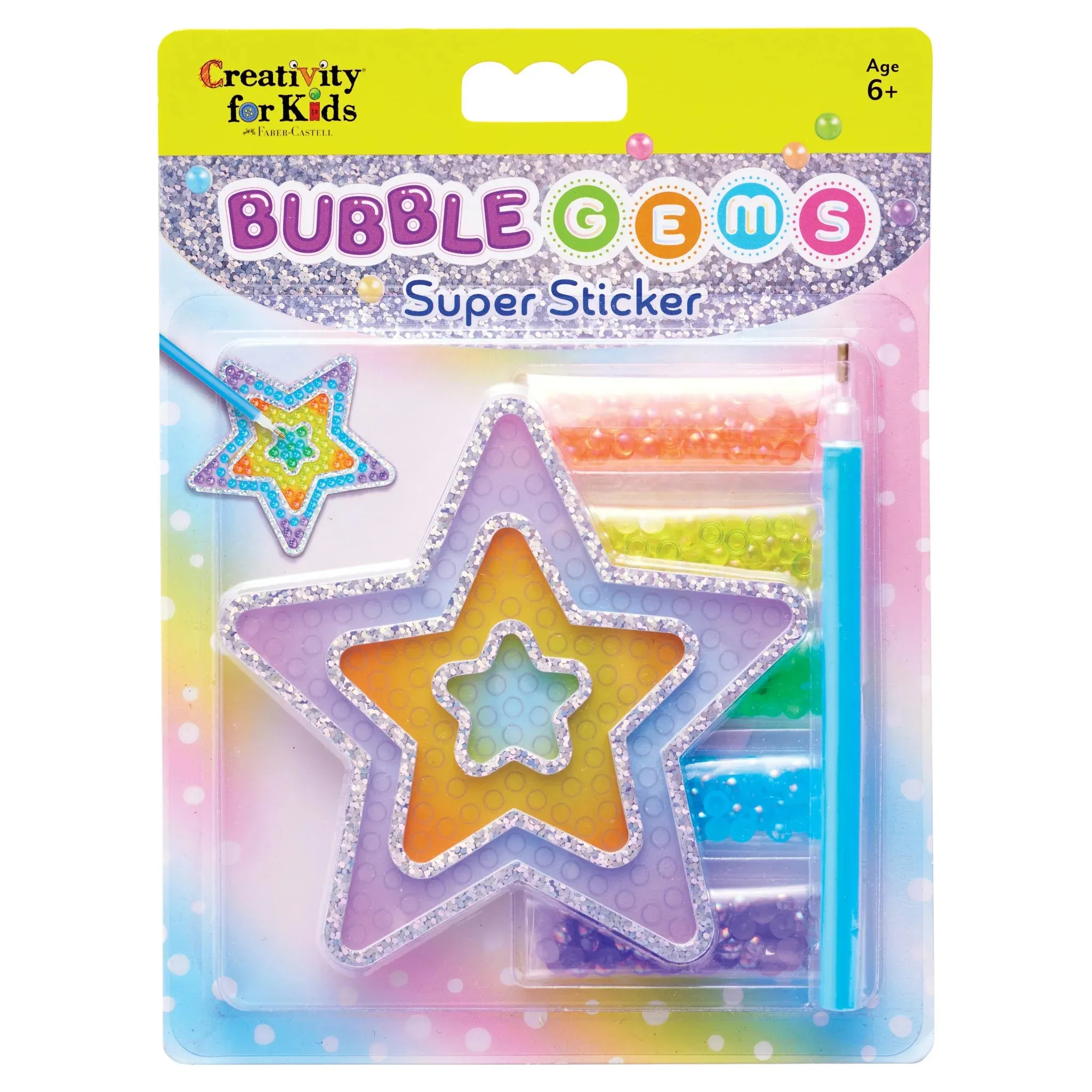 Creativity For Kids 6473 Bubble Gemssuper Sticker Star Wise - Kids Toys