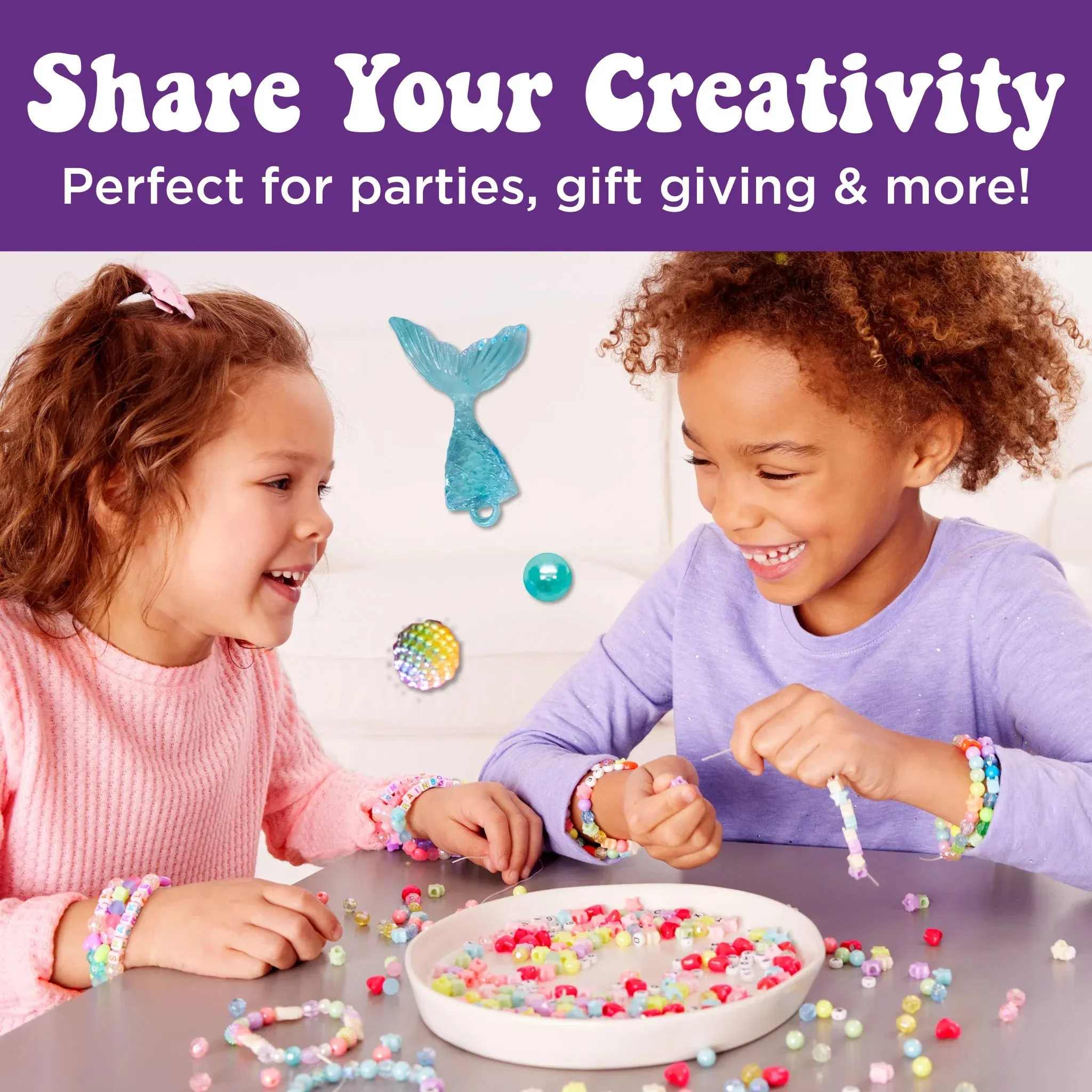 Creativity For Kids 6477 Mermaid Bead Jewelry Jar Wise - Kids Toys