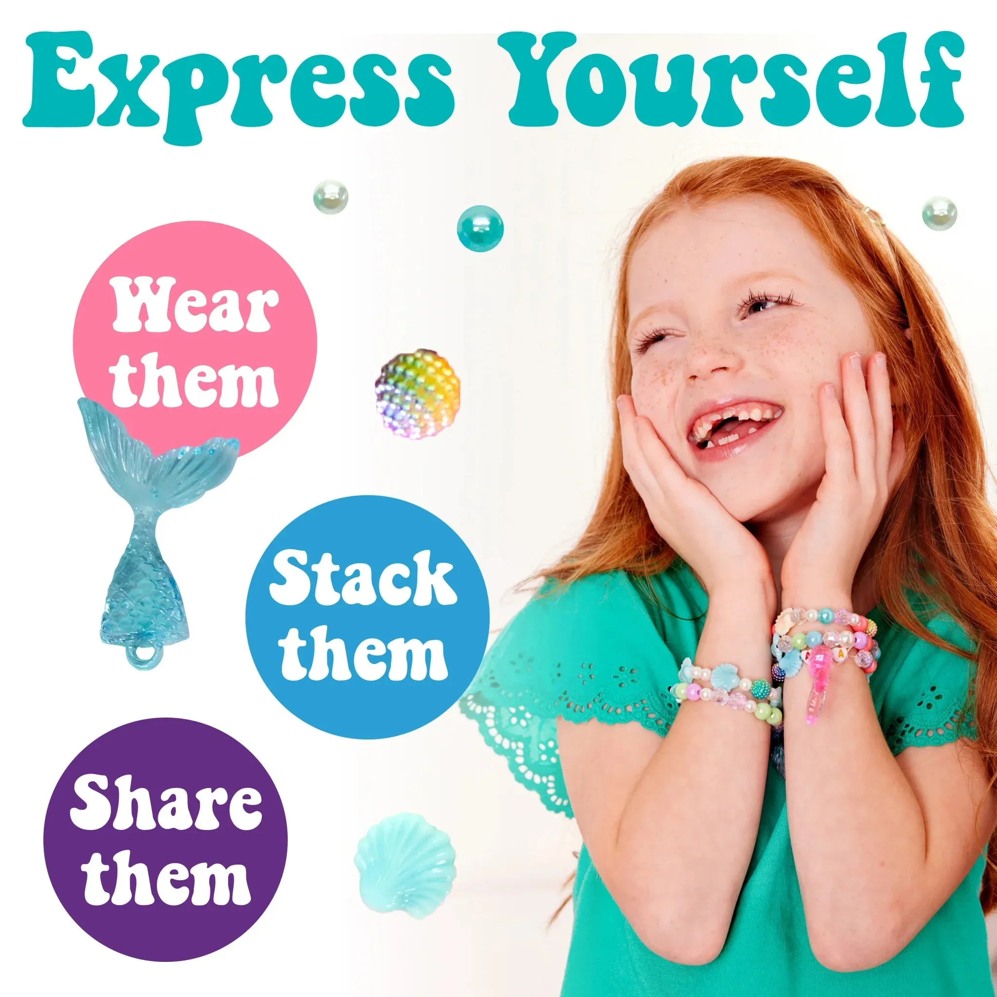 Creativity For Kids 6477 Mermaid Bead Jewelry Jar Wise - Kids Toys