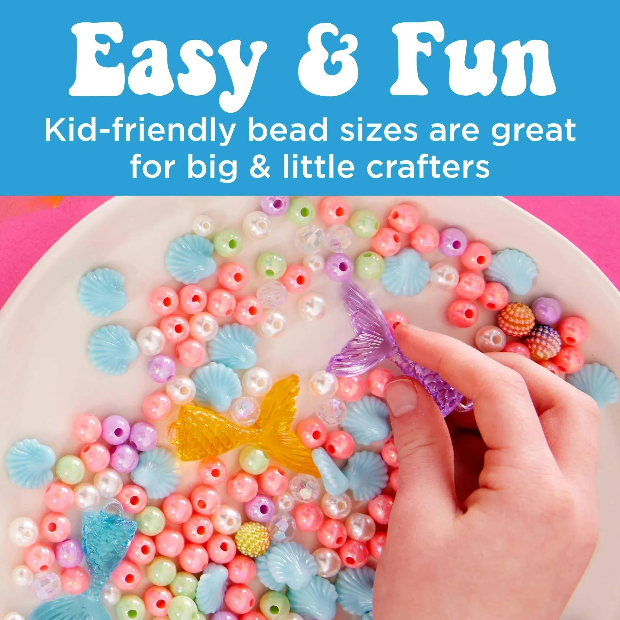 Creativity For Kids 6477 Mermaid Bead Jewelry Jar Wise - Kids Toys