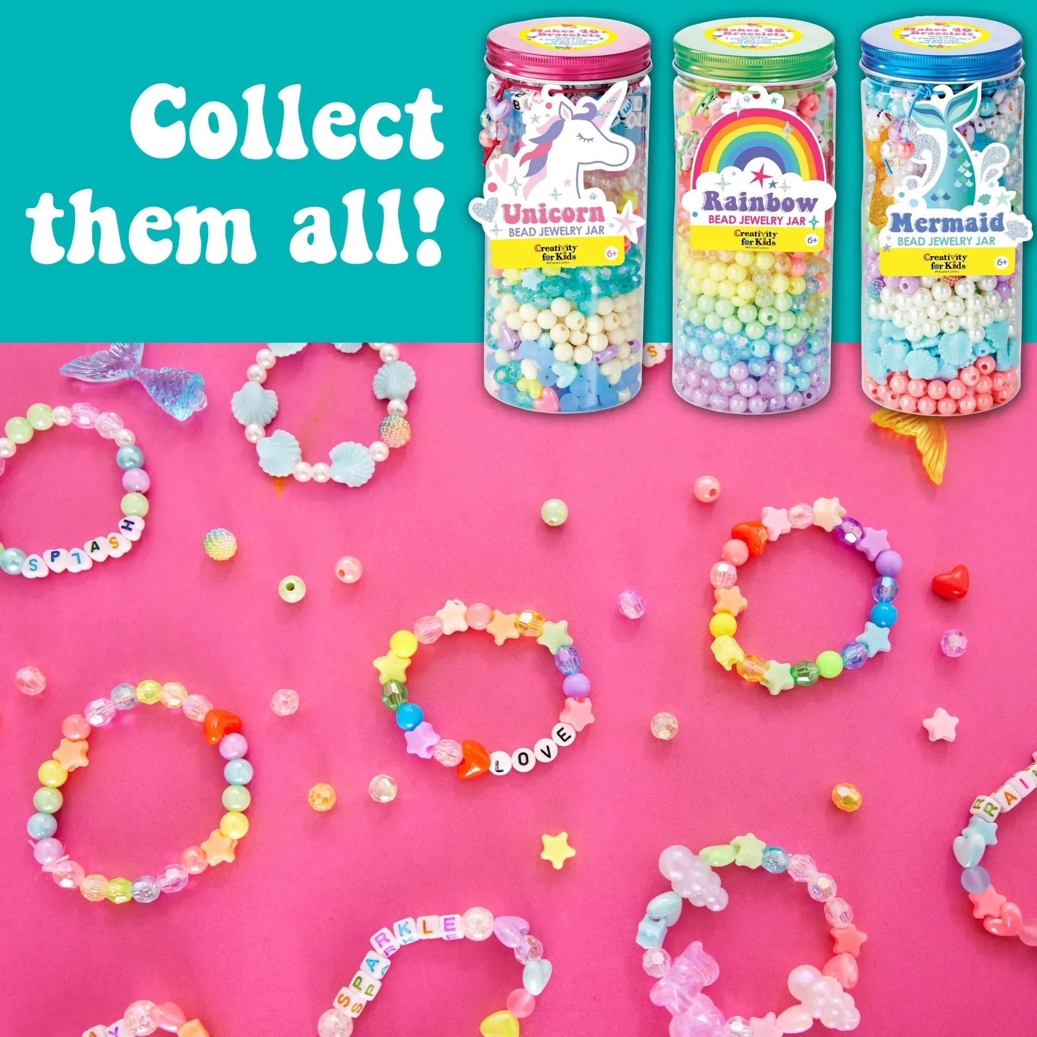 Creativity For Kids 6477 Mermaid Bead Jewelry Jar Wise - Kids Toys