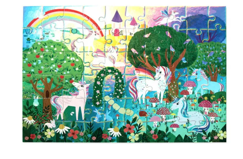 Croc Creek 60Piece Foil Puzzle Sparkling Unicorn