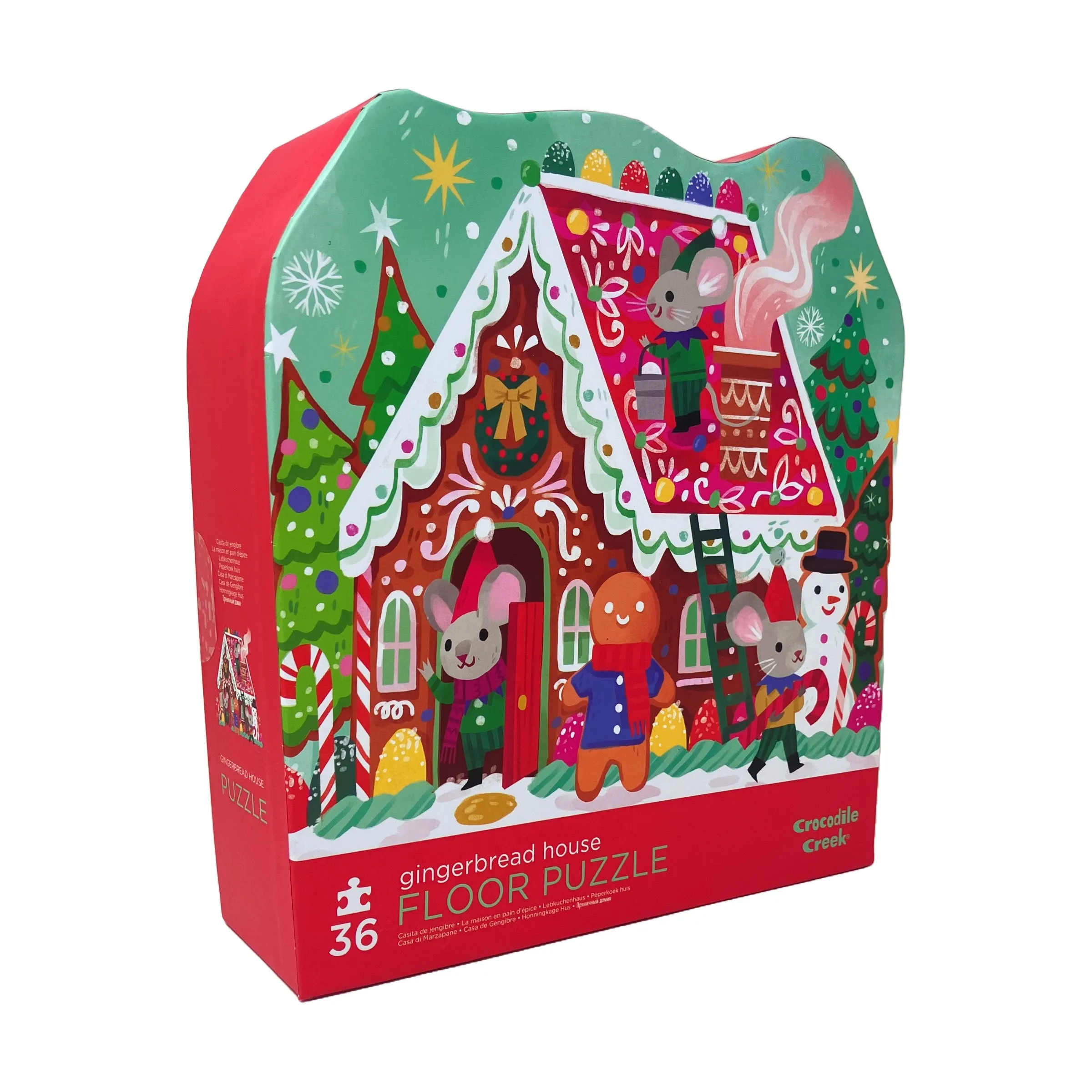 Crocodile Creek Gingerbread House 36-Piece Floor Puzzle
