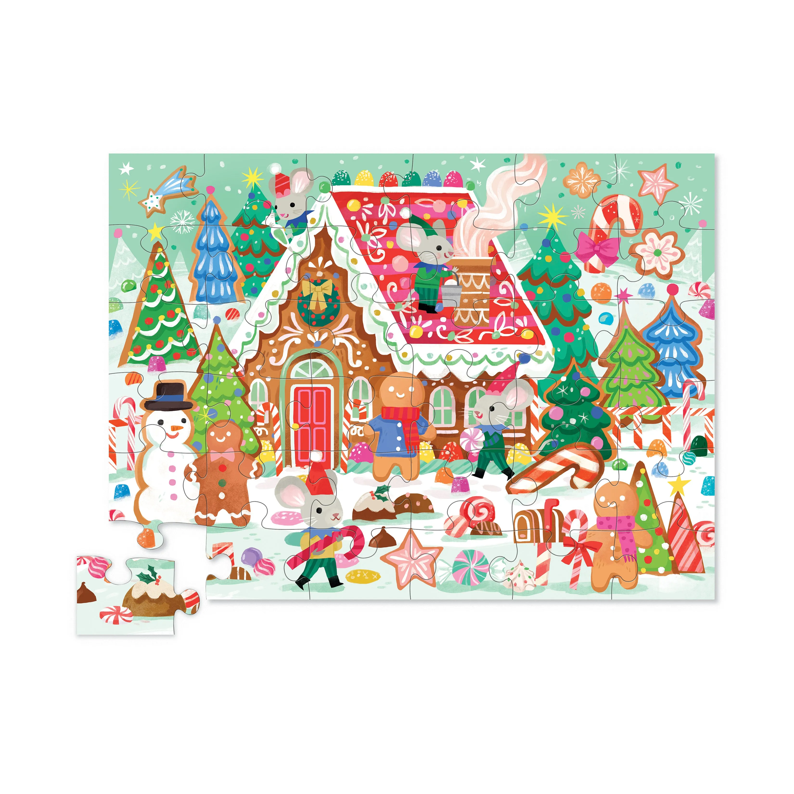 Crocodile Creek Gingerbread House 36-Piece Floor Puzzle