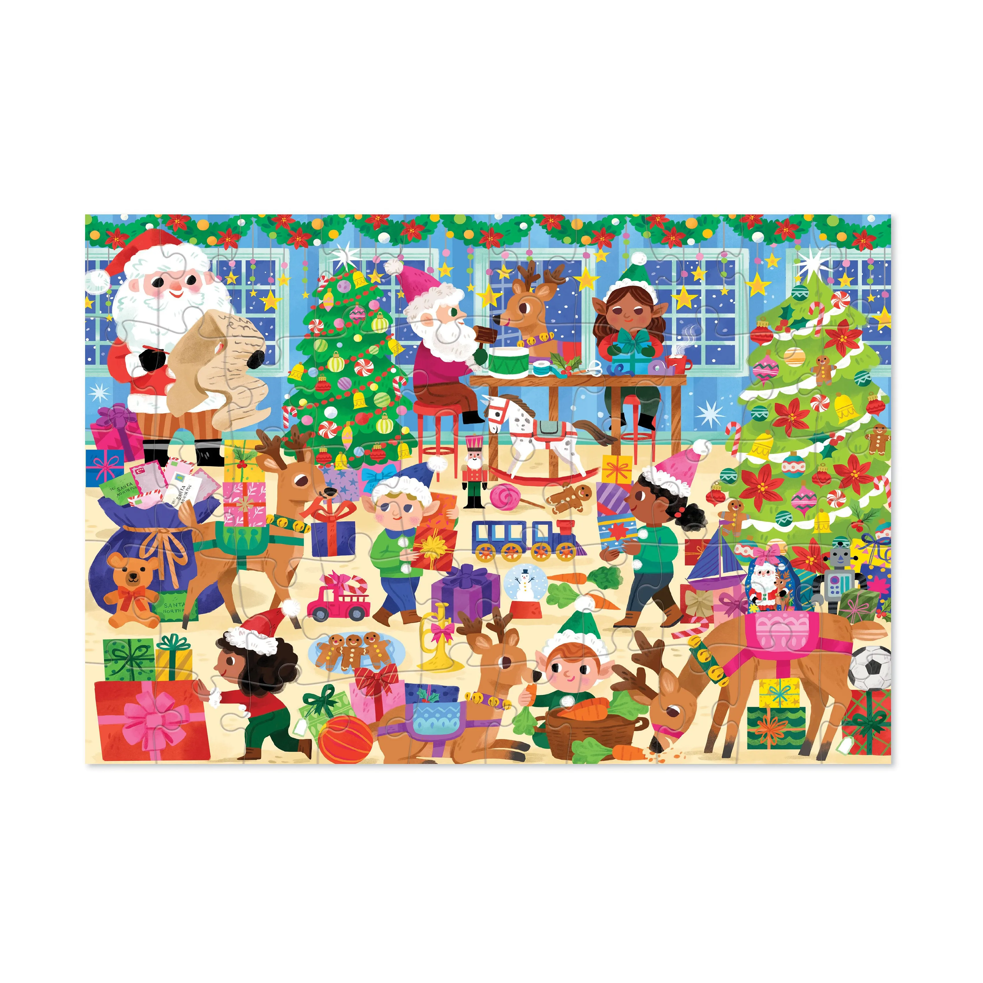 Crocodile Creek Santa's Workshop Jigsaw Puzzle - 50 pc