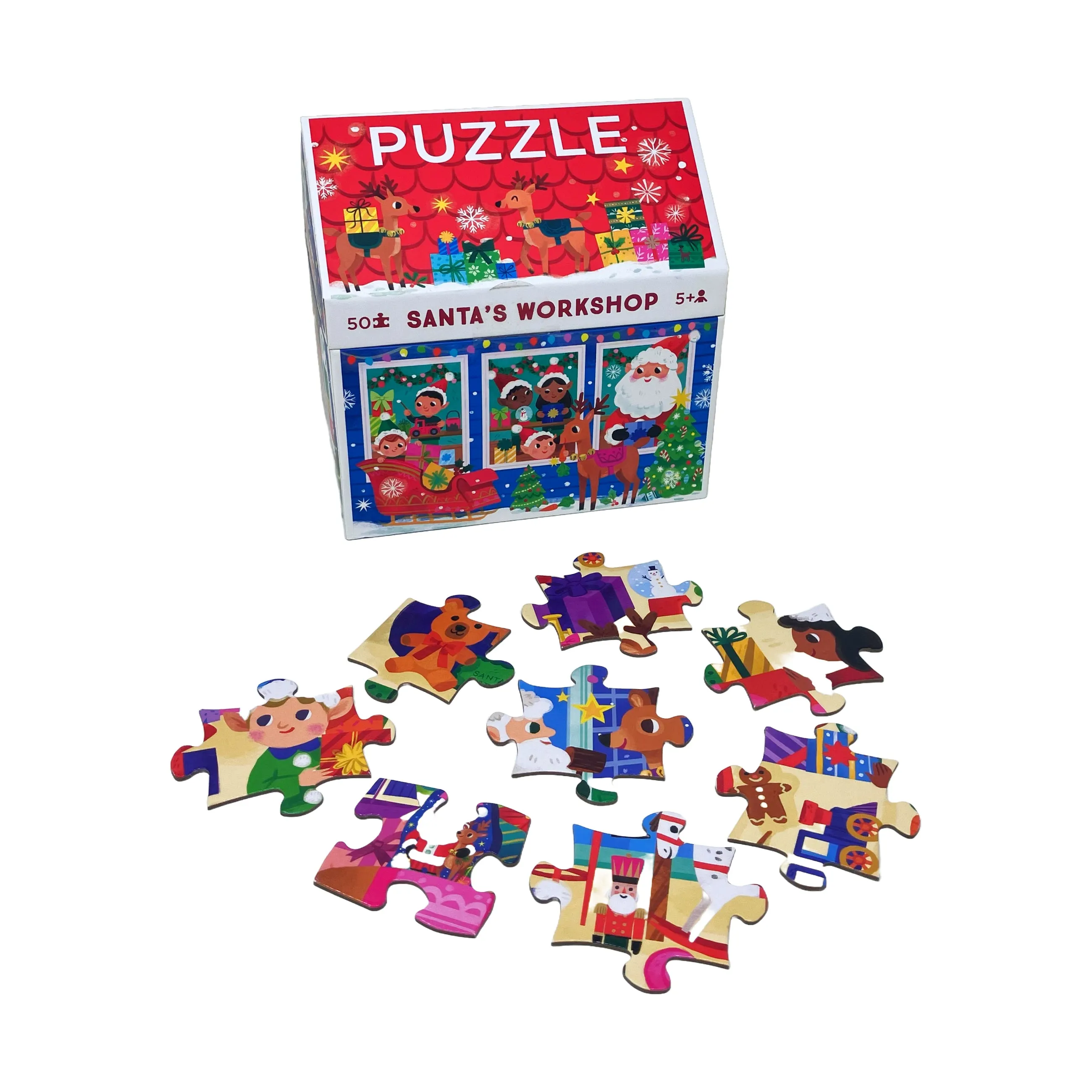 Crocodile Creek Santa's Workshop Jigsaw Puzzle - 50 pc