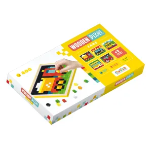 Cubika Wooden Pixel Cars Mosaic