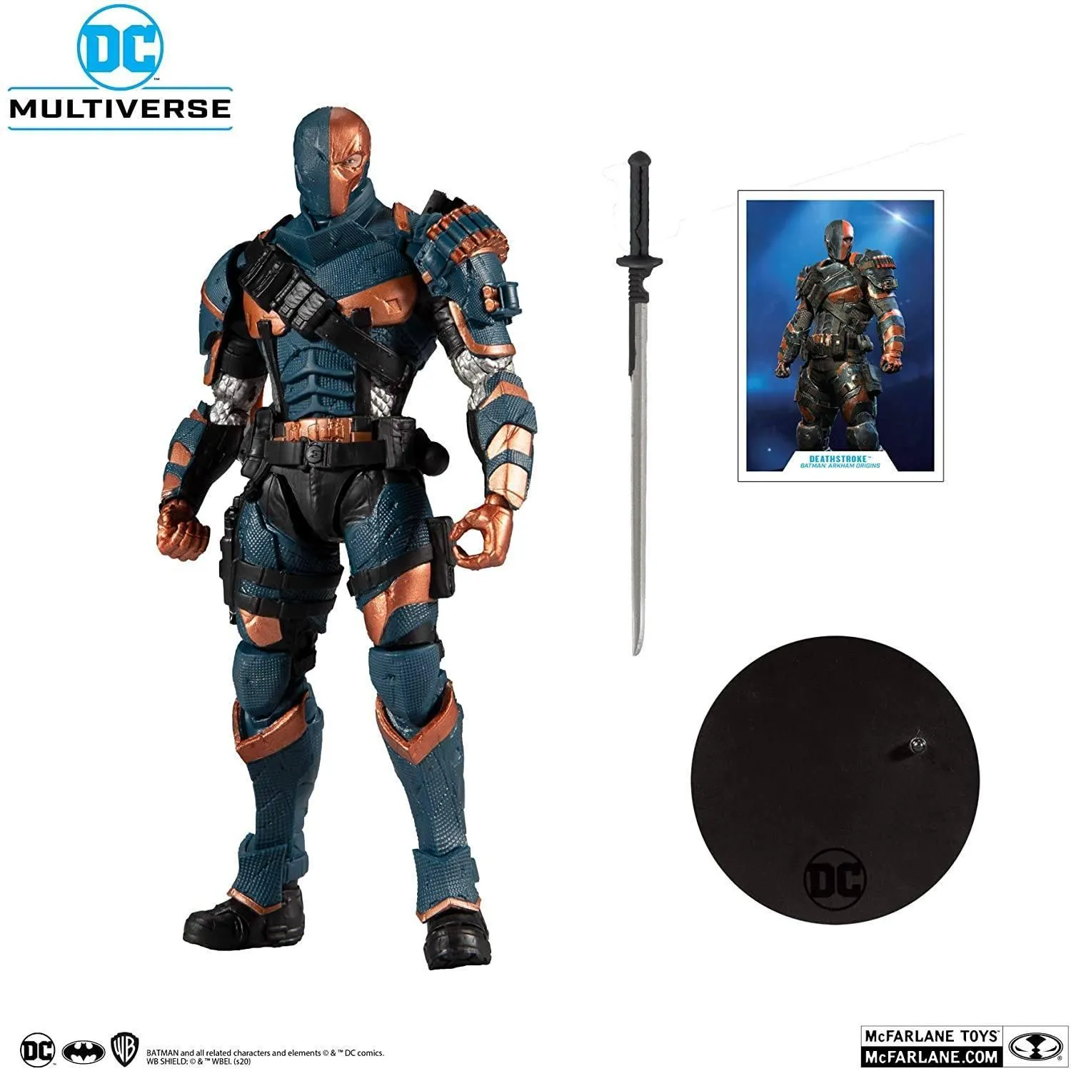DC Multiverse Batman Arkham Origins Deathstroke Action Figure