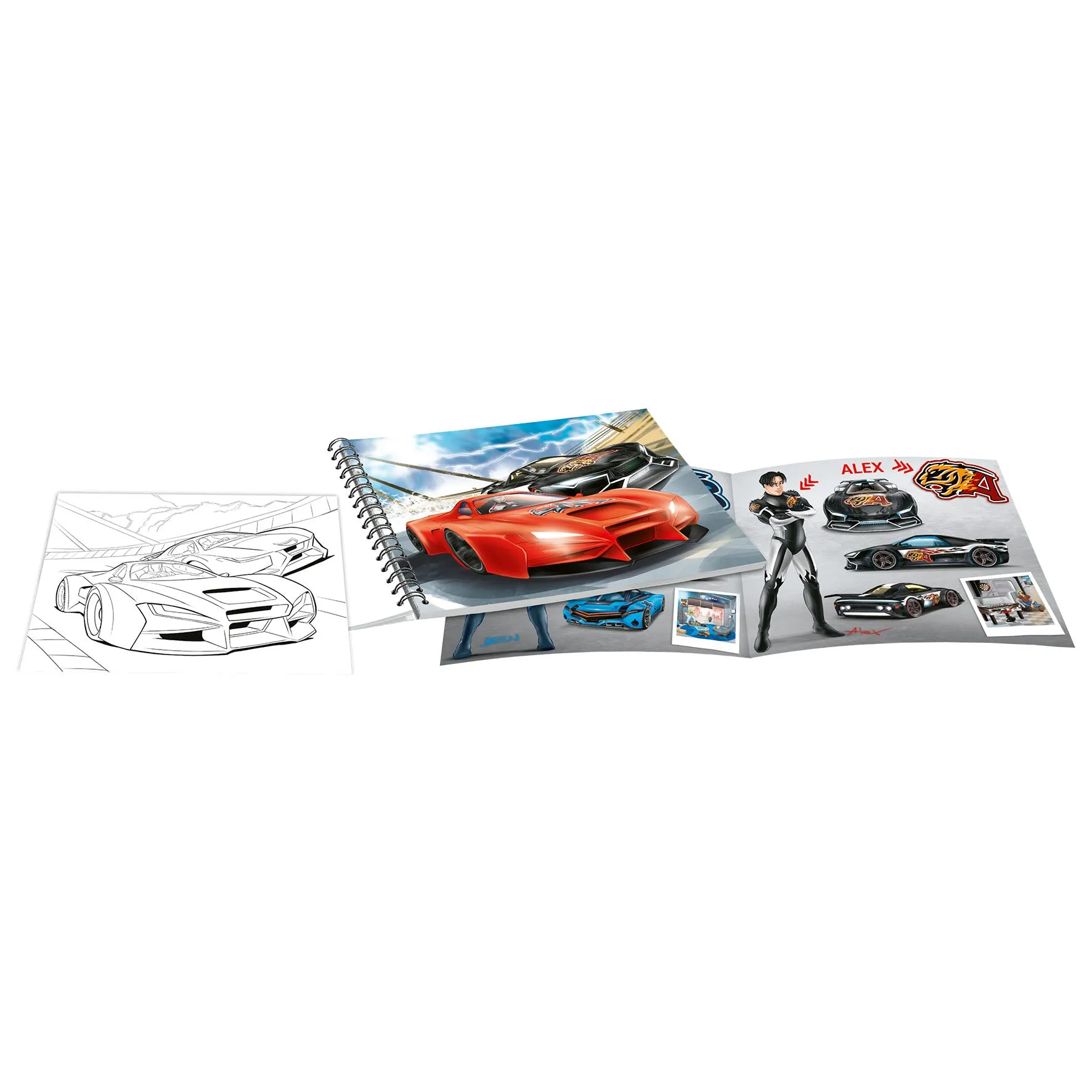 Depesche Create Your Monster Cars Colouring Book