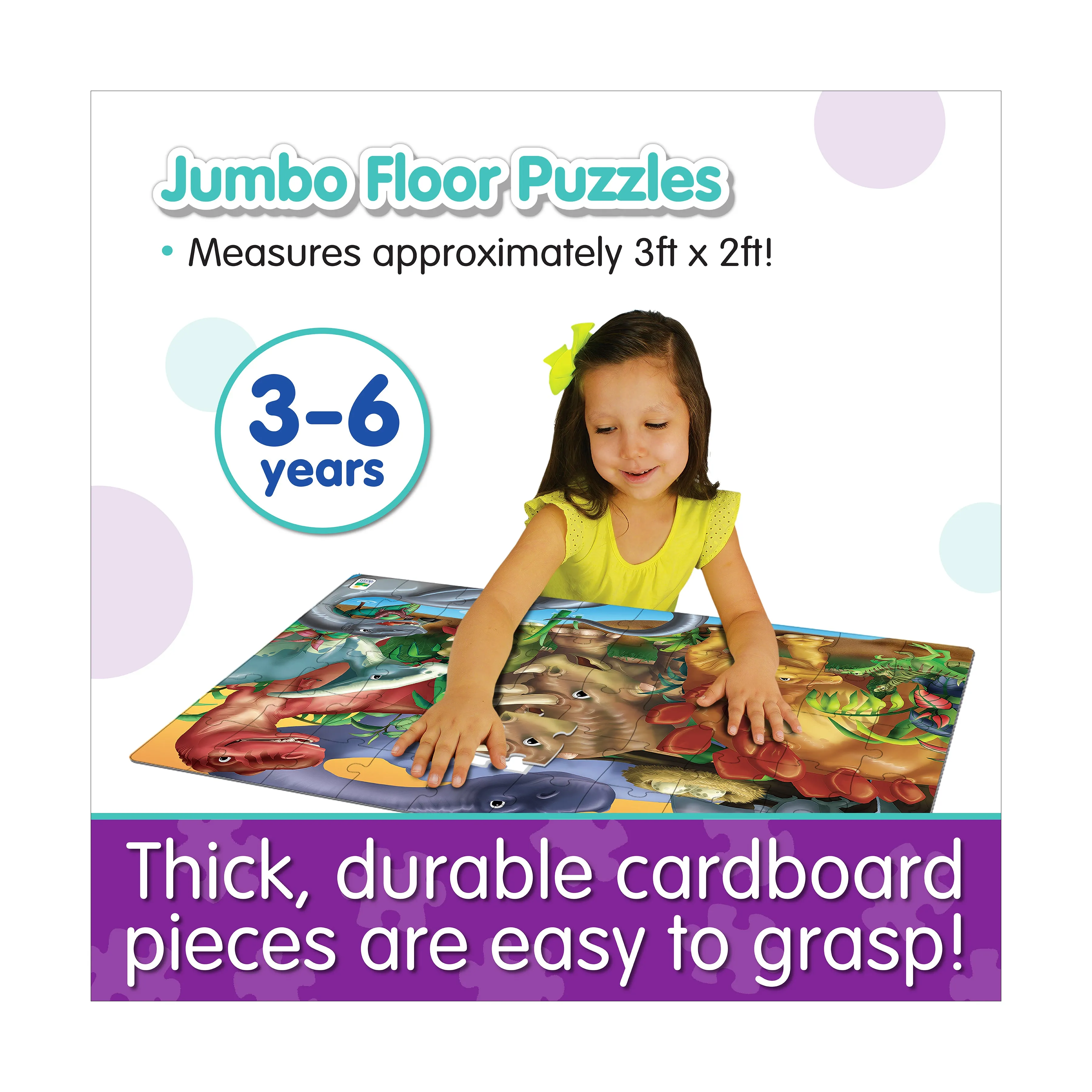 Dinosaur Expedition 50-Piece Jumbo Floor Puzzle