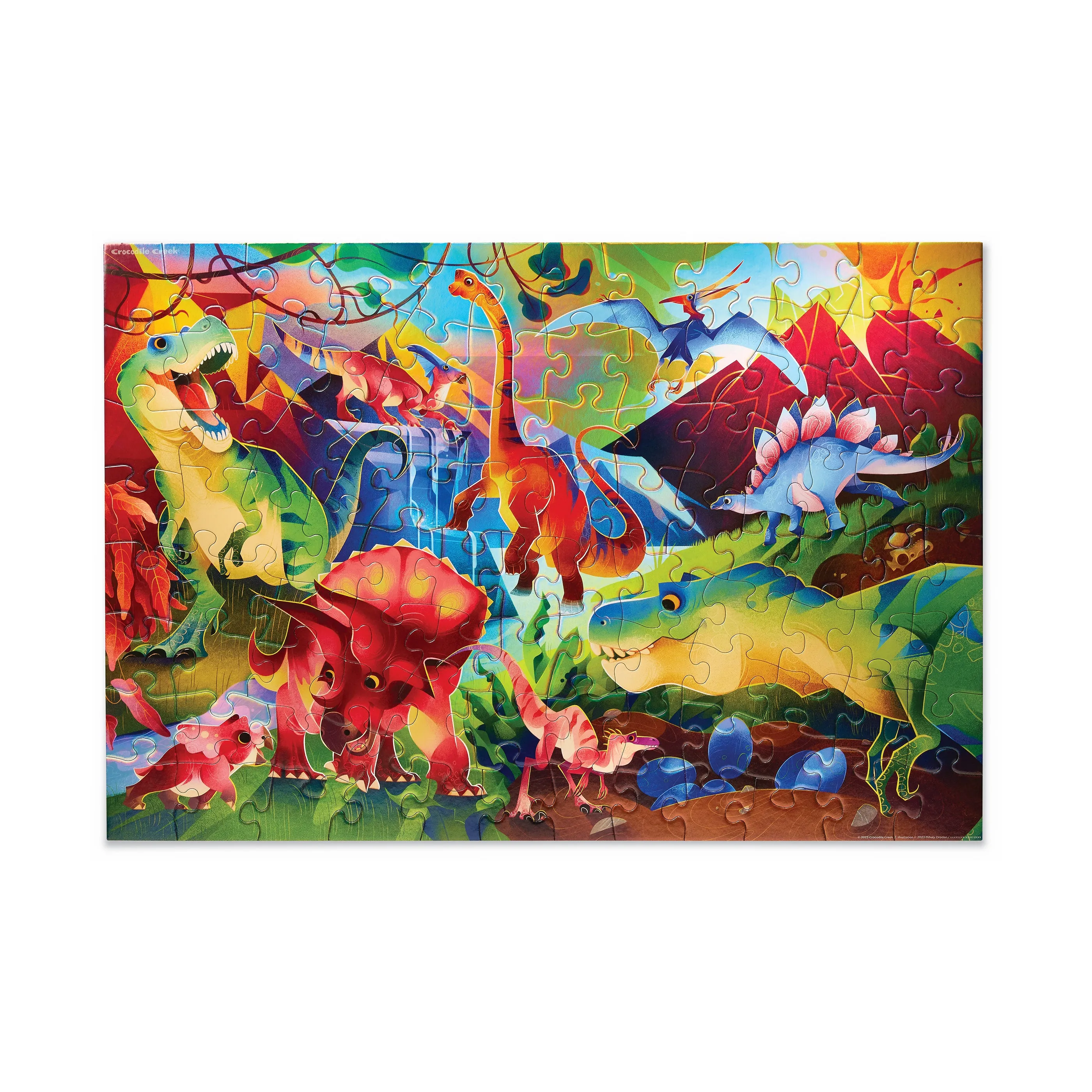 Dinosaur World Holographic Foil Puzzle - 100 pc