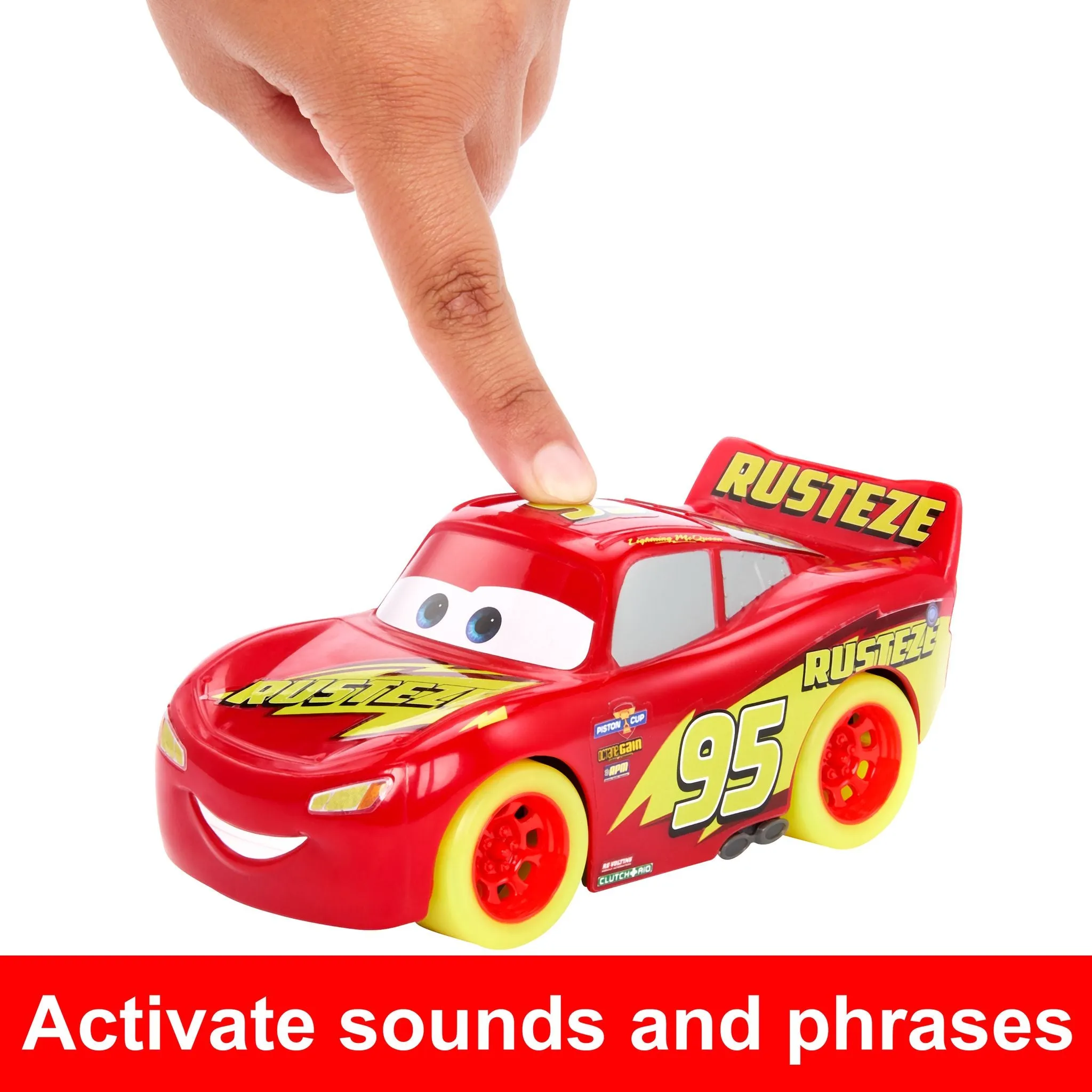 Disney Pixar Cars Glow Racers Lightning Mcqueen & Jackson Storm