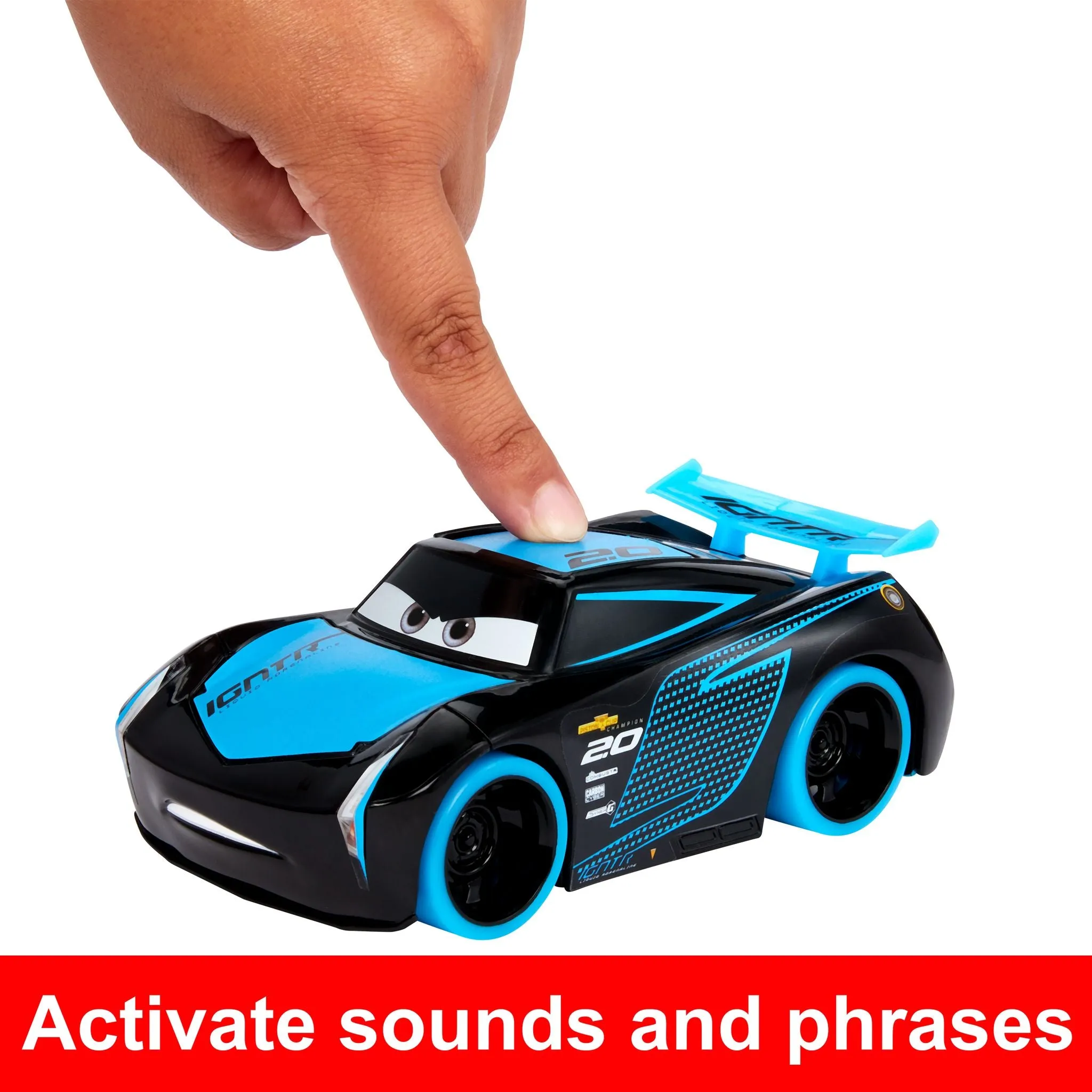 Disney Pixar Cars Glow Racers Lightning Mcqueen & Jackson Storm