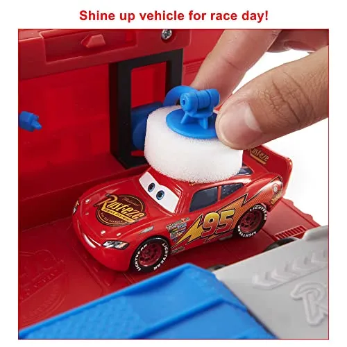 Disney Pixar Cars Transforming Mack - 2-in-1 Transporter & Tune-Up Playset for Ages 3  (HDC75)