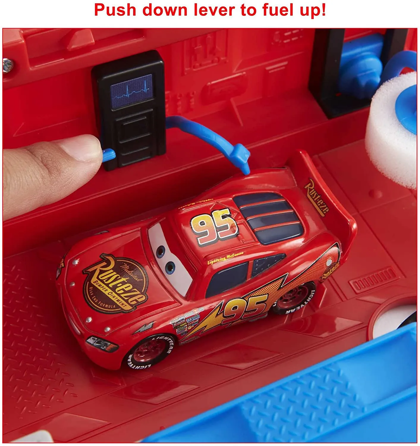 Disney Pixar Cars Transforming Mack - 2-in-1 Transporter & Tune-Up Playset for Ages 3  (HDC75)