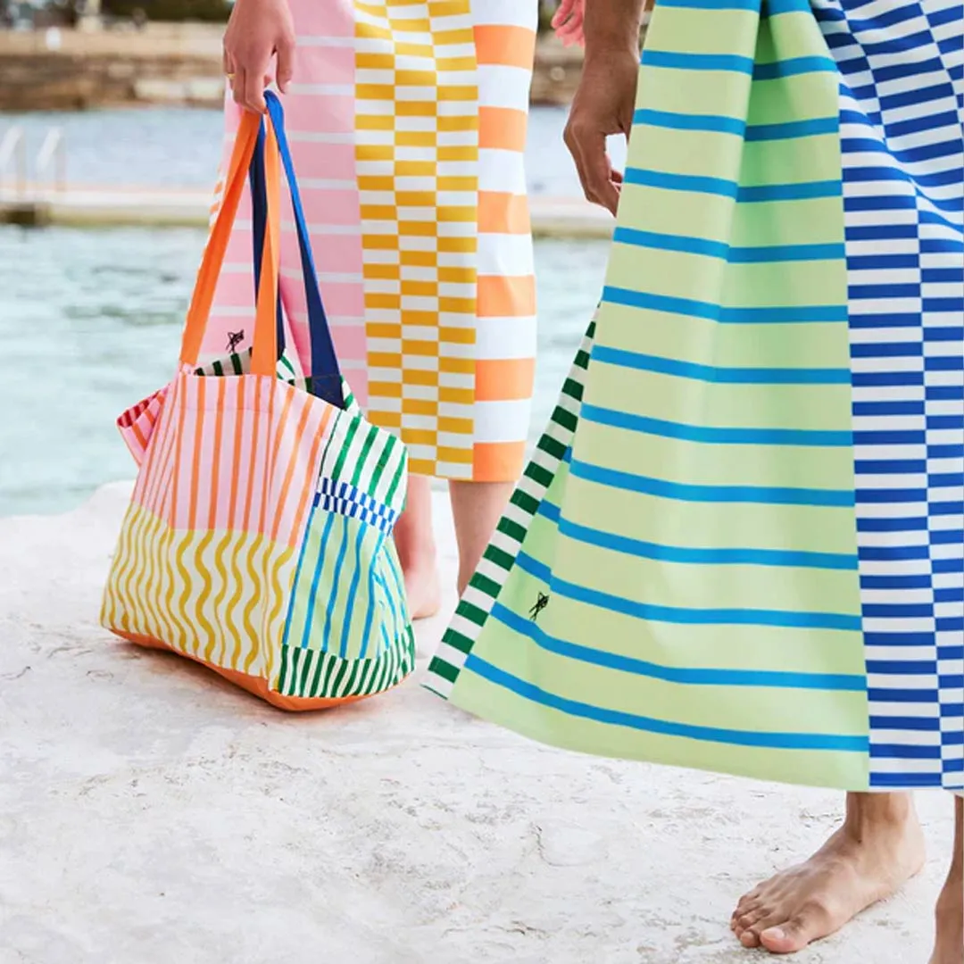 Dock & Bay Beach Bag - Stripe Up Your Life