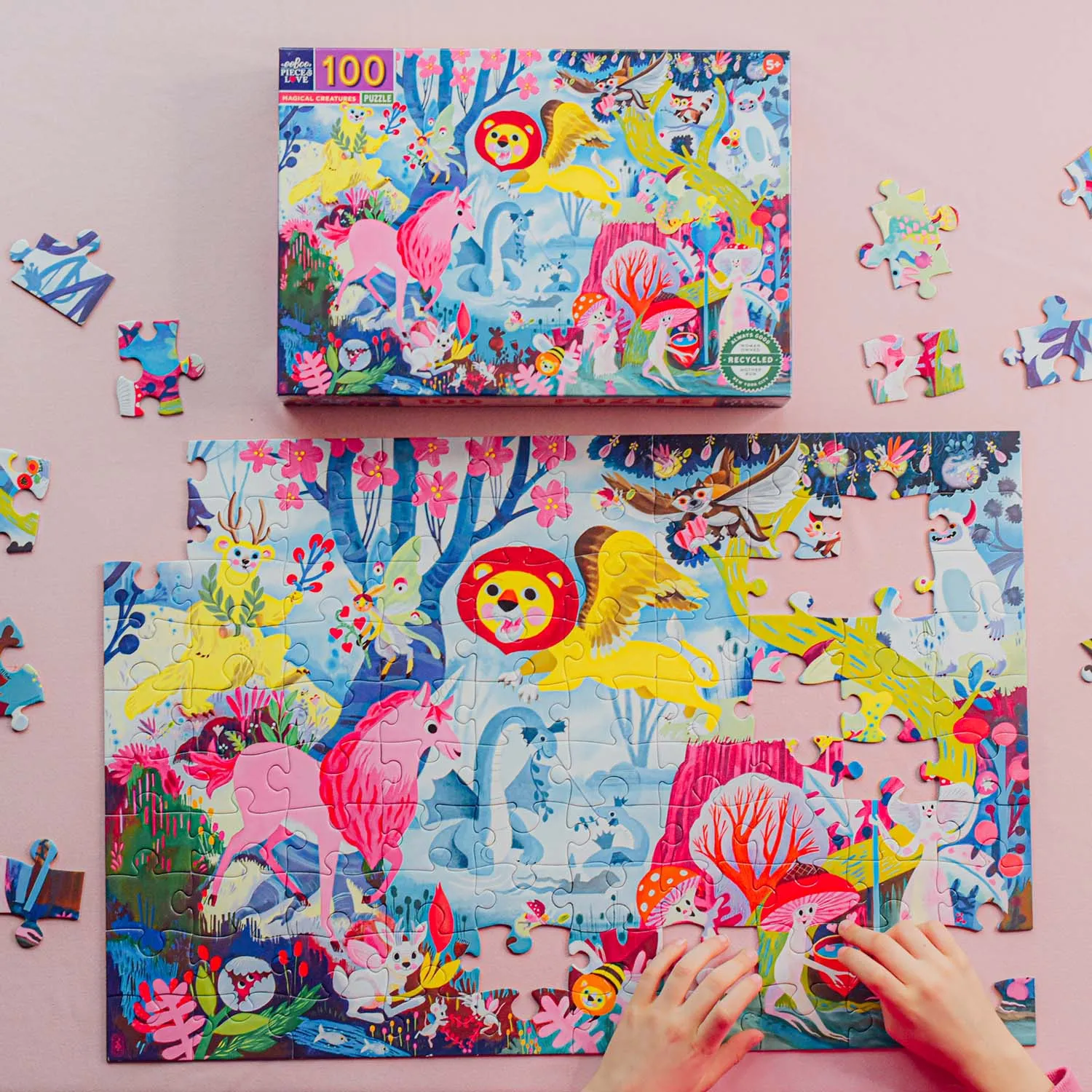 Eeboo 100Pc Puzzle Magical Creatures
