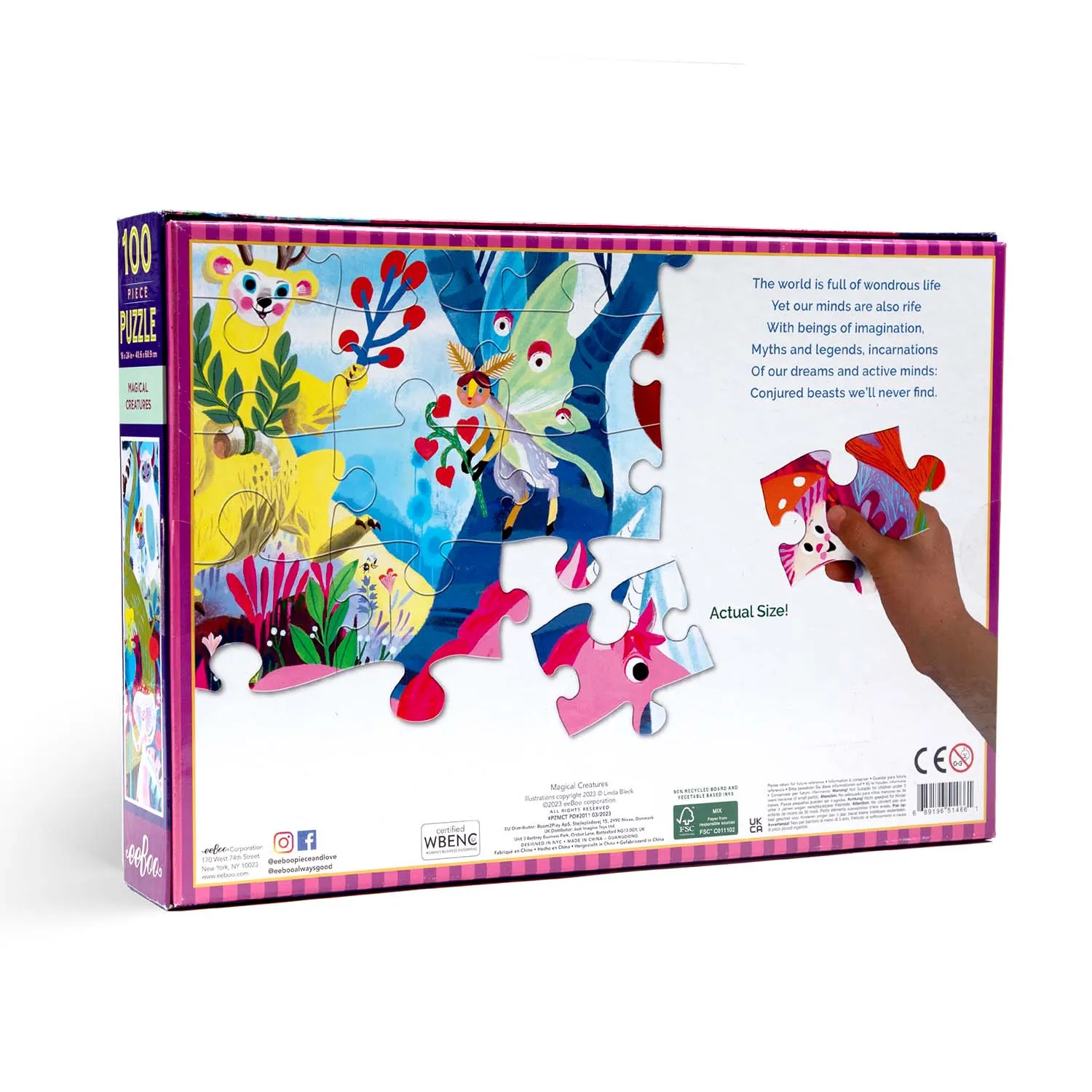 Eeboo 100Pc Puzzle Magical Creatures