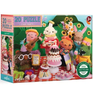 eeBoo Cake Party 20 Piece Jigsaw Puzzle for Kids, Age 3 