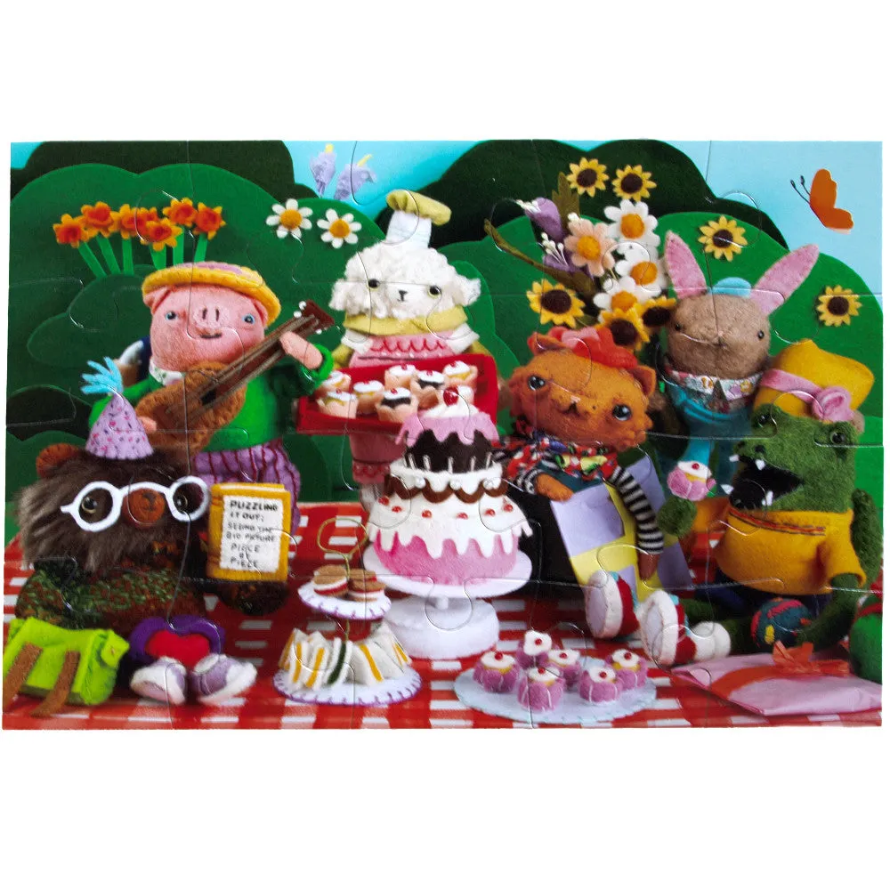 eeBoo Cake Party 20 Piece Jigsaw Puzzle for Kids, Age 3 