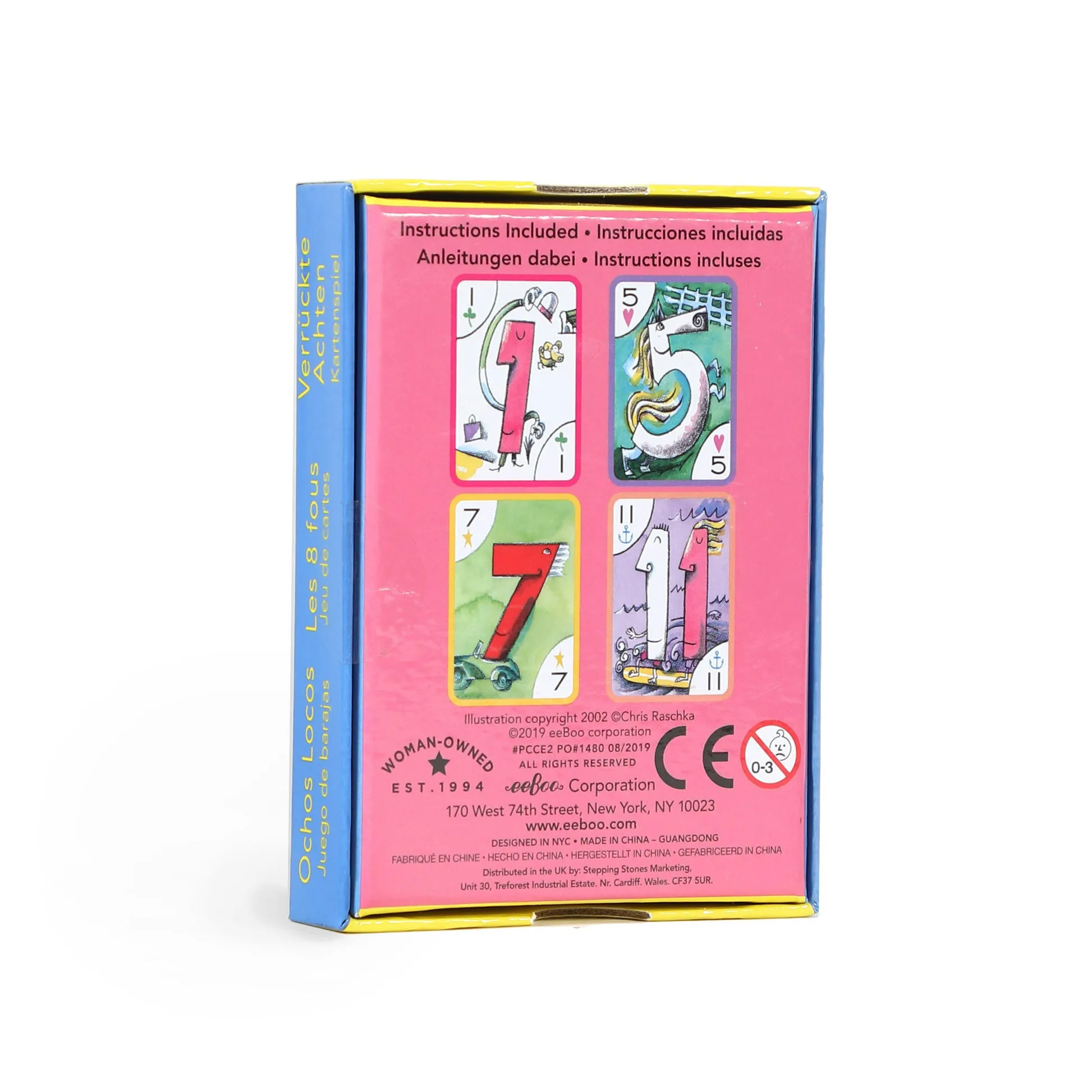 eeBoo Crazy Eight Playing Cards (2Ed)