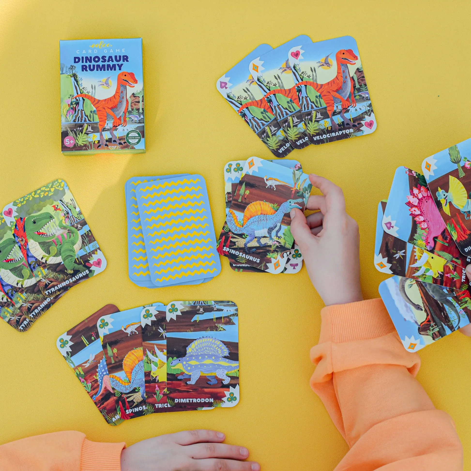eeBoo Dinosaur Rummy Playing Cards