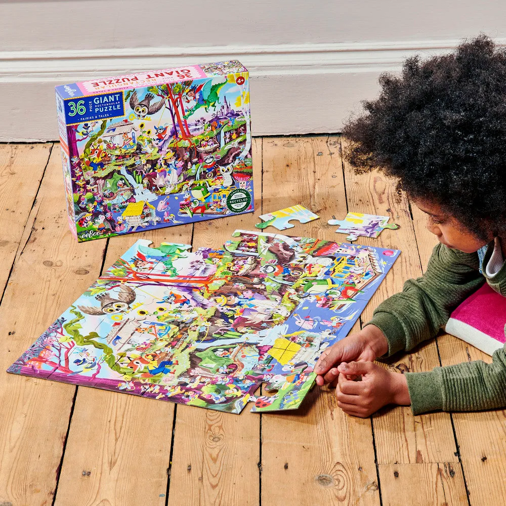 eeBoo Fairies & Tales Giant Floor Puzzle - 36 pc