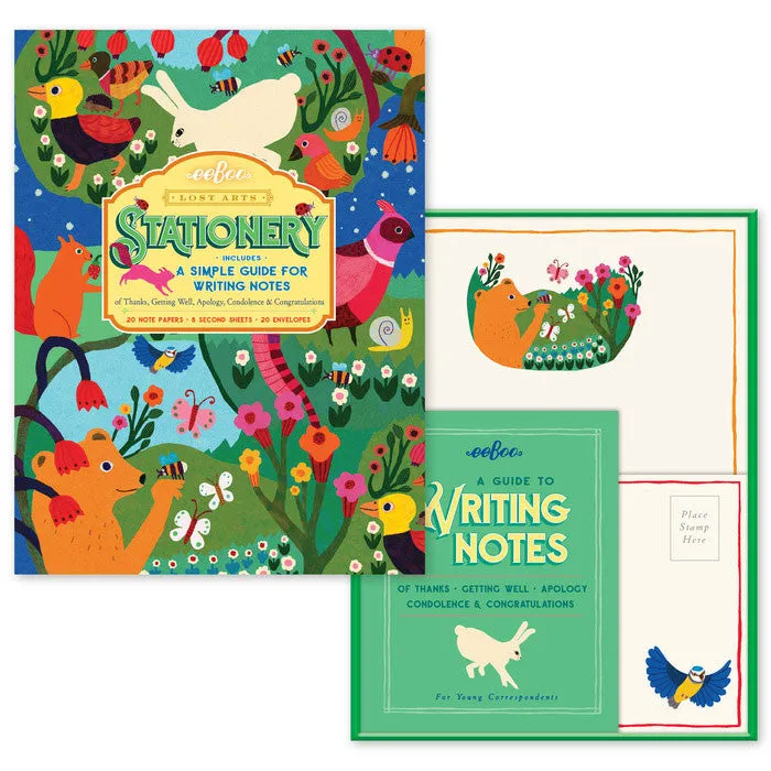 eeBoo In The Meadow Lost Arts Stationery Set
